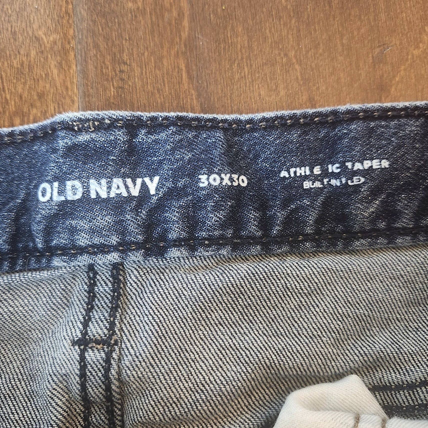 Old Navy Old Navy Jeans Mens 30x30 Athletic Taper Denim Dark Wash 5-Pocket Zip Button Size US 30 / EU 46 - 7 Thumbnail