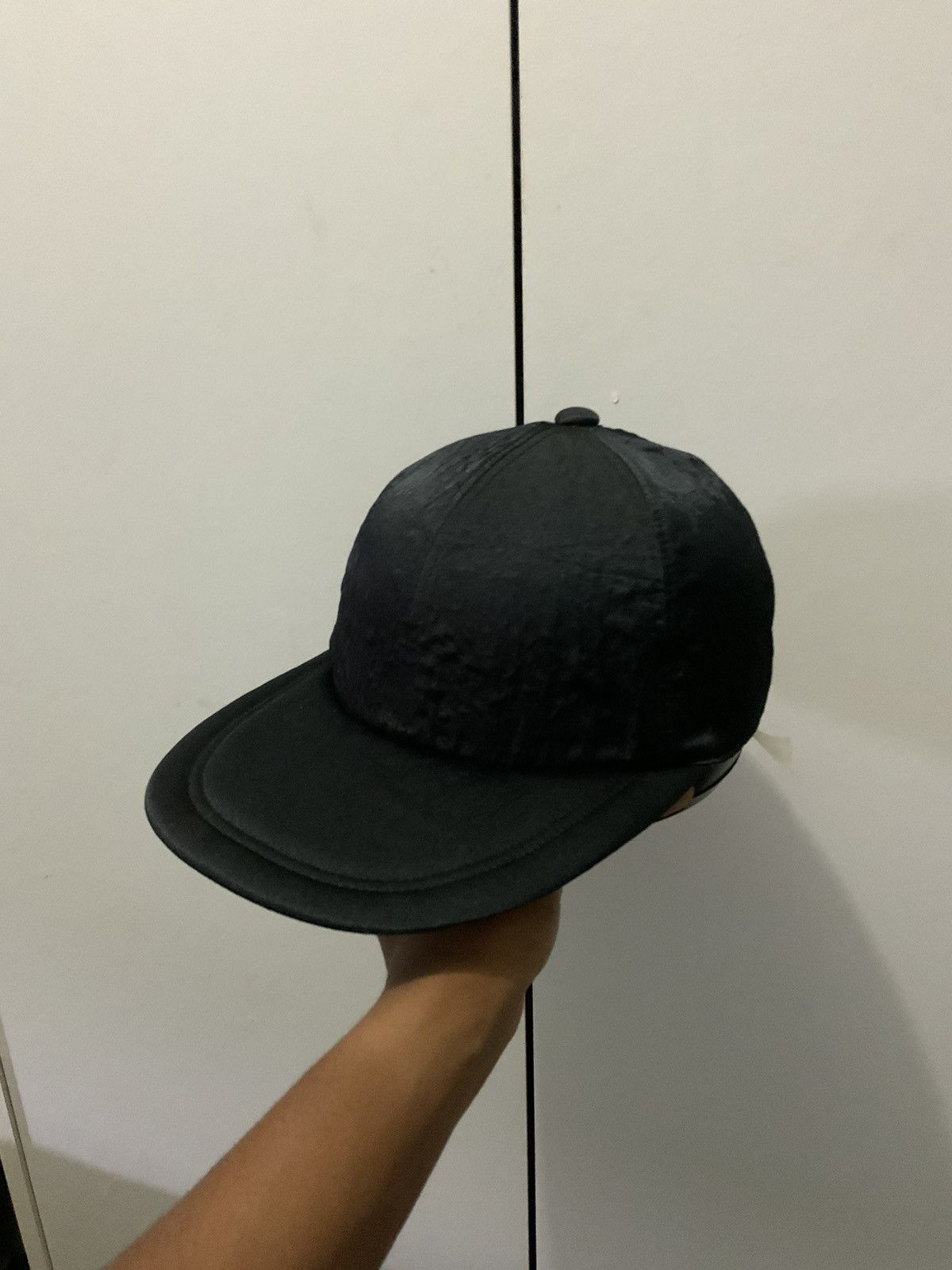 Japanese Brand Black Long Brim Nylon Hat Size ONE SIZE - 2 Thumbnail