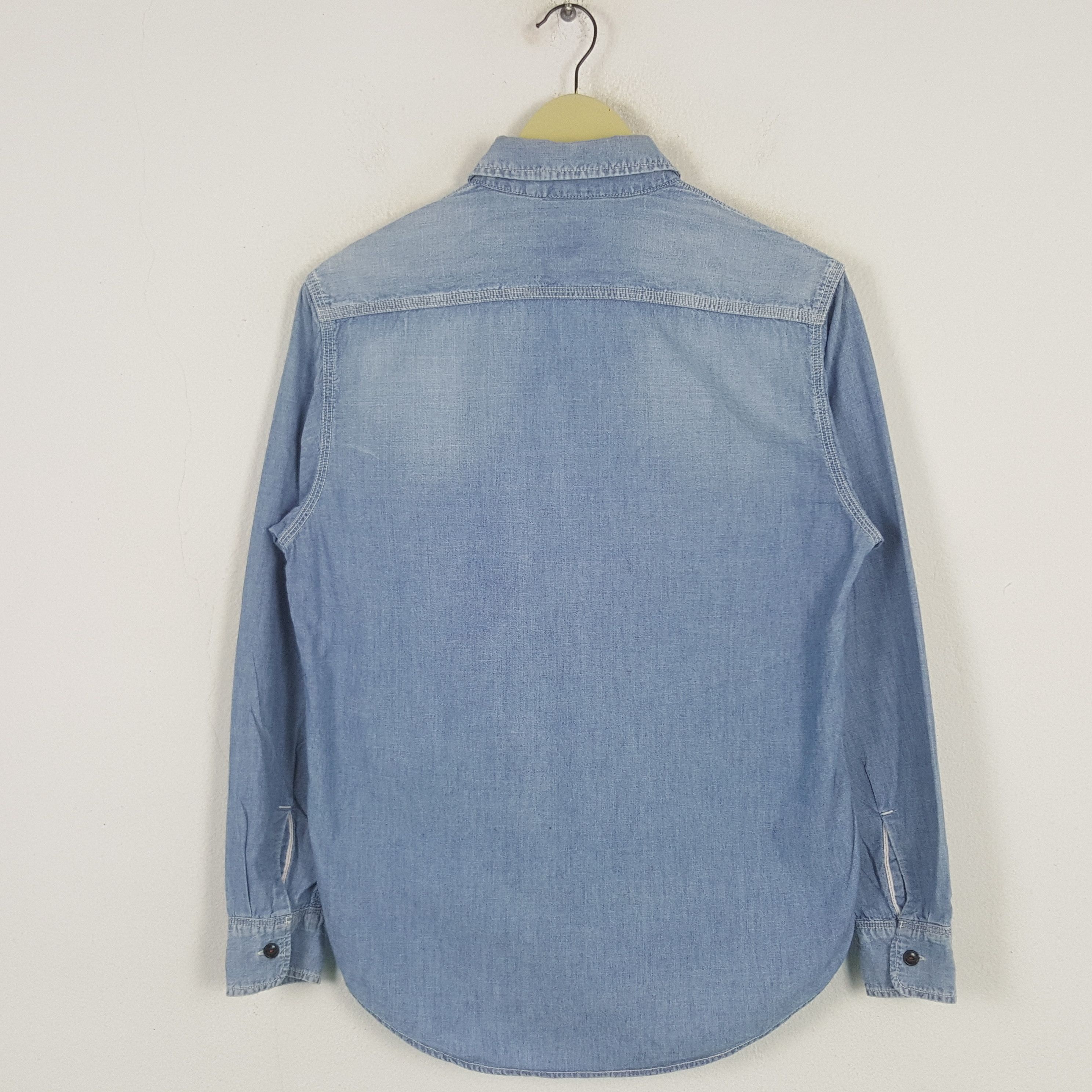 Japanese Brand × Vintage Vintage SHIRT TARO Denim Button Up Shirt Size US S / EU 44-46 / 1 - 3 Thumbnail