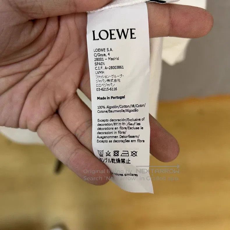 Loewe Loewe White Embroidered Logo Short Sleeve Size US S / EU 44-46 / 1 - 4 Thumbnail