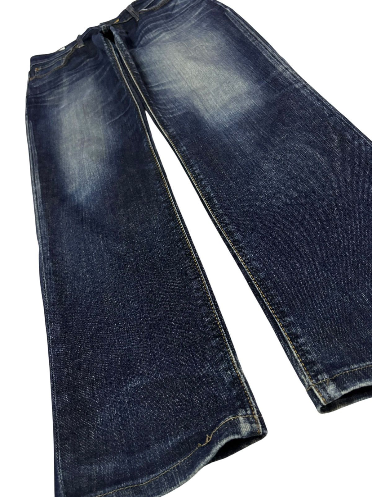 Edwin Vtg Edwin Japan 503 Distressed Jeans Size US 31 - 3 Thumbnail
