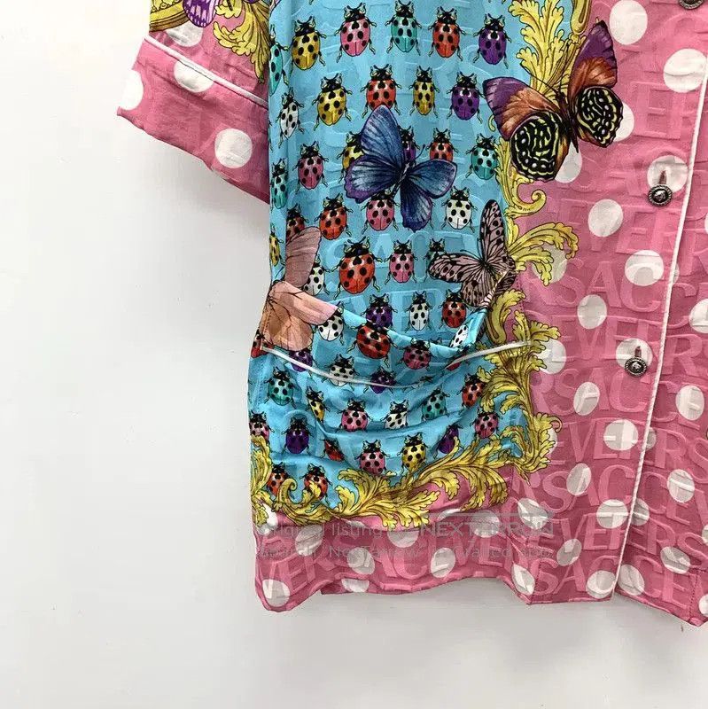 Versace Versace Multi-Colored Silk Women's Shirt . Size M / US 6-8 / IT 42-44 - 4 Thumbnail