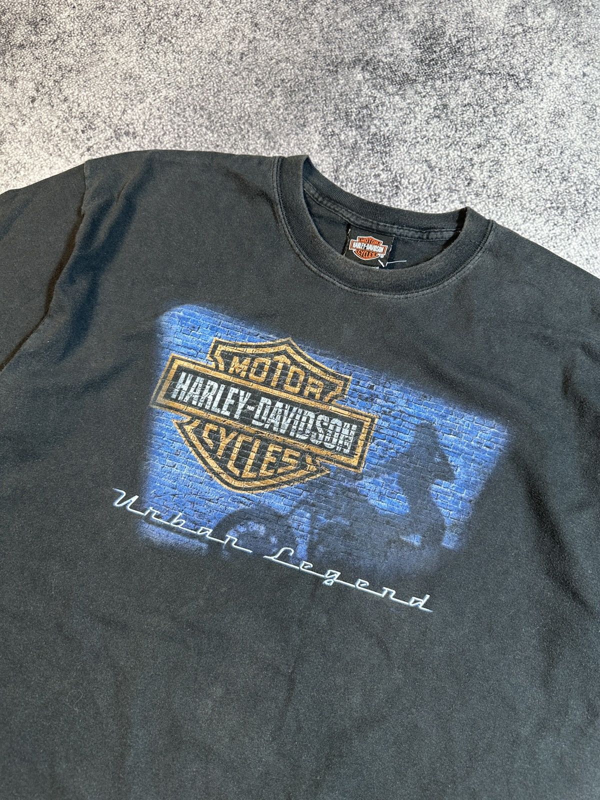 Band Tees × Harley Davidson Vintage Harley Davidson Urban Legend Logo Back Very Rare USA Size US XL / EU 56 / 4 - 2 Thumbnail