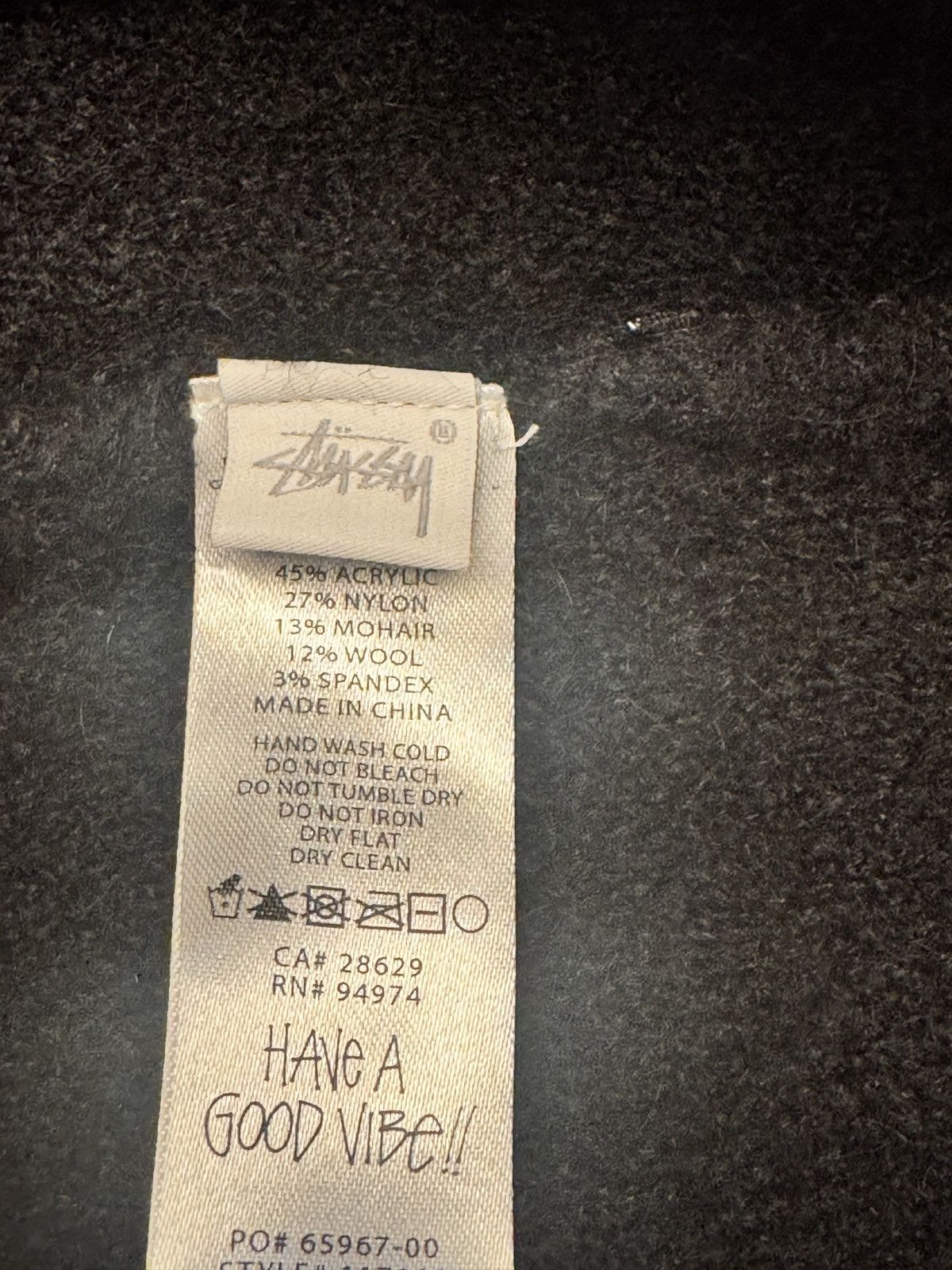 Stussy Brushed Mohair Vest in Black Size US M / EU 48-50 / 2 - 6 Thumbnail