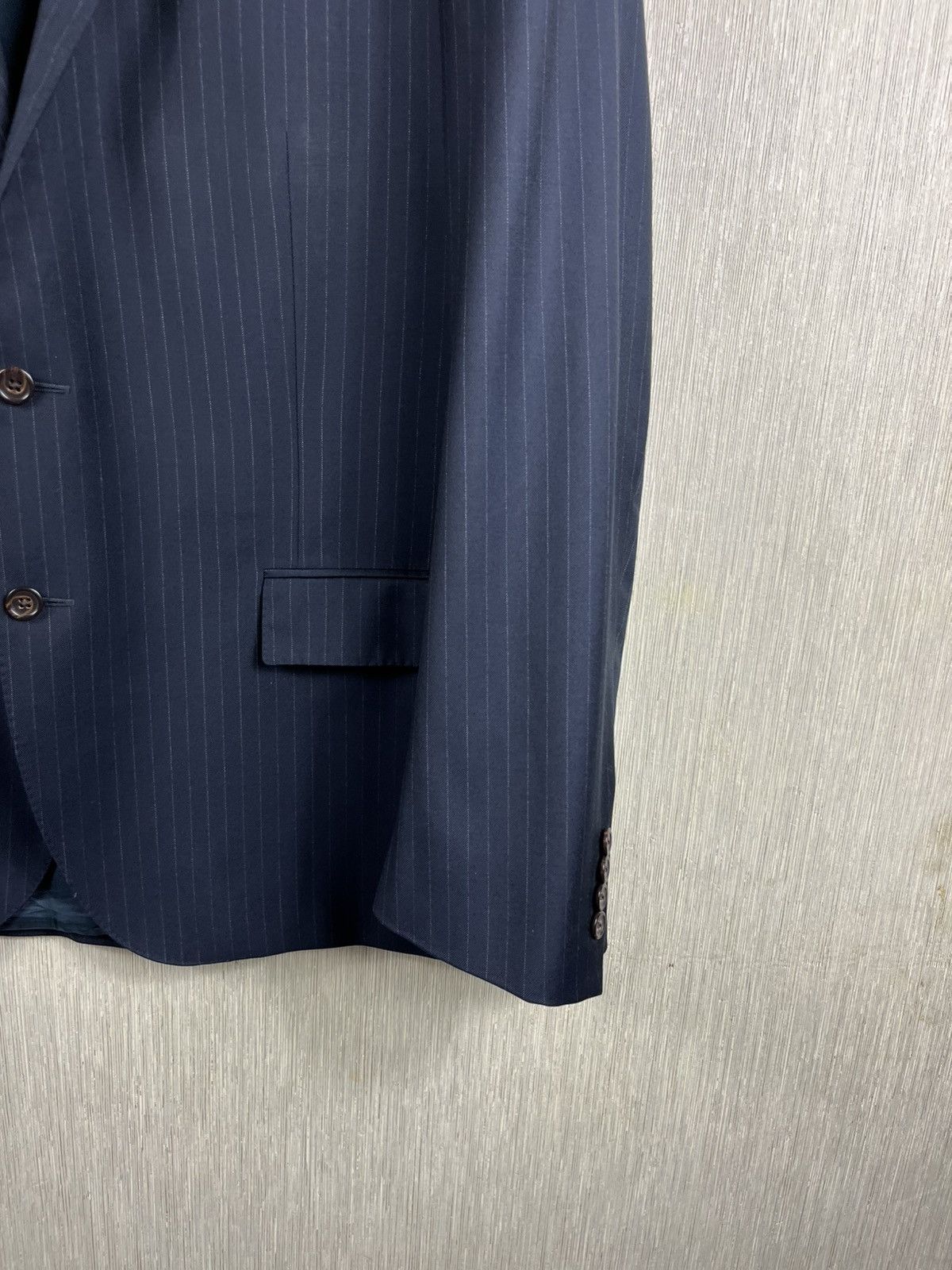 Polo Ralph Lauren × Ralph Lauren Polo Ralph Lauren wool navy light striped blazer jacket Size 48R - 6 Thumbnail