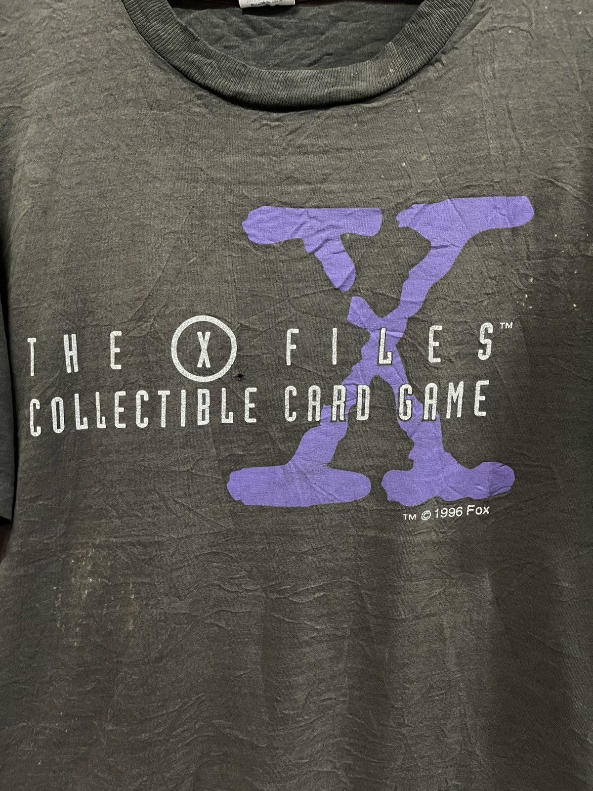 Vintage Vintage 90's The X-Files Collectible Card Game Very Rare🔥🔥🔥 Size US XL / EU 56 / 4 - 2 Thumbnail