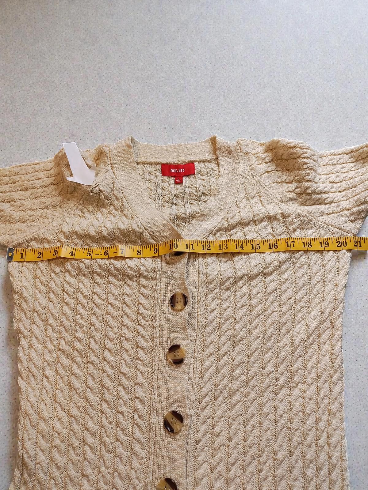 Other net.153 Large Knit Button-Down Frock Dress Size L / US 10 / IT 46 - 4 Thumbnail