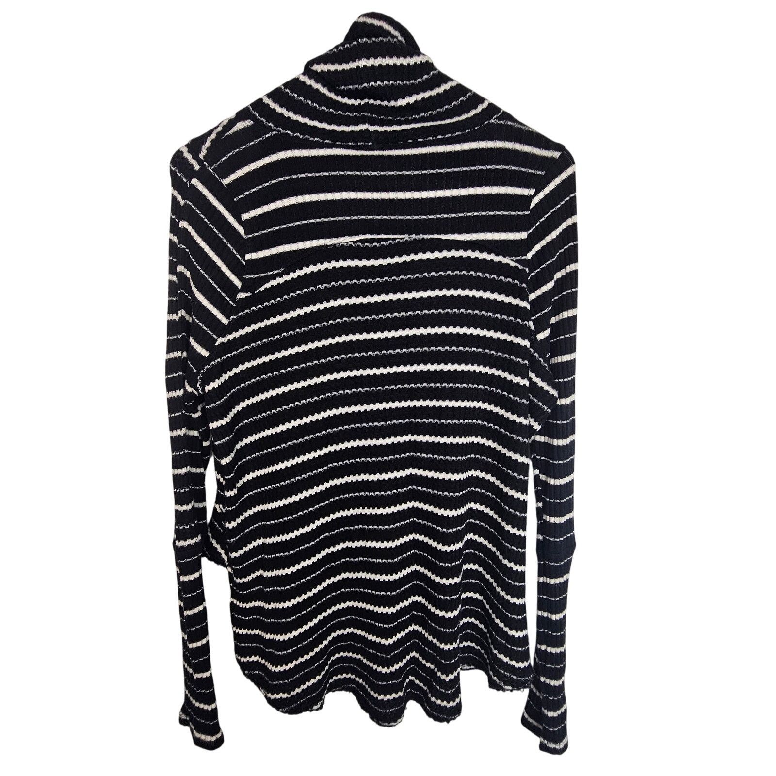 Free People Free People Striped Slouchy Kristina Drippy Thermal Waffle Size XS / US 0-2 / IT 36-38 - 10 Thumbnail