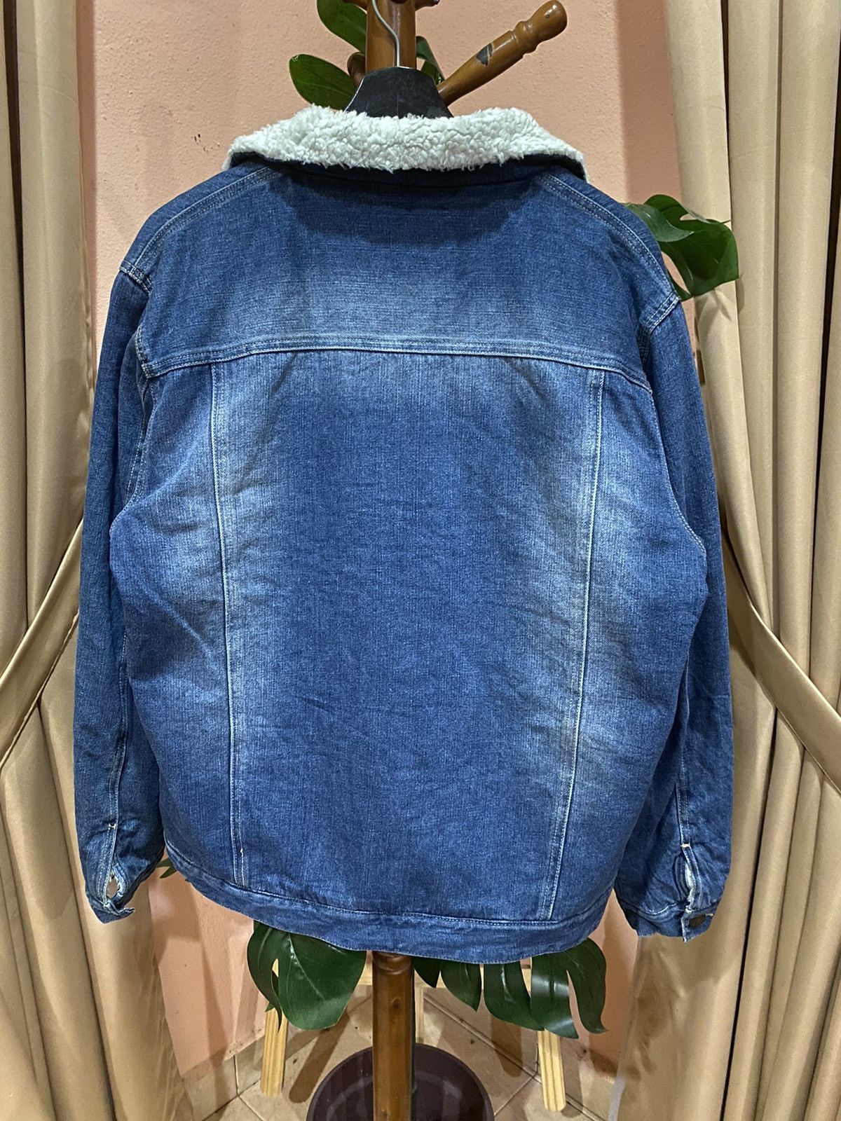 Restoration VINTAGE RESTORATION DENIM FUR LINING JACKET Size XL / US 12-14 / IT 48-50 - 12 Thumbnail