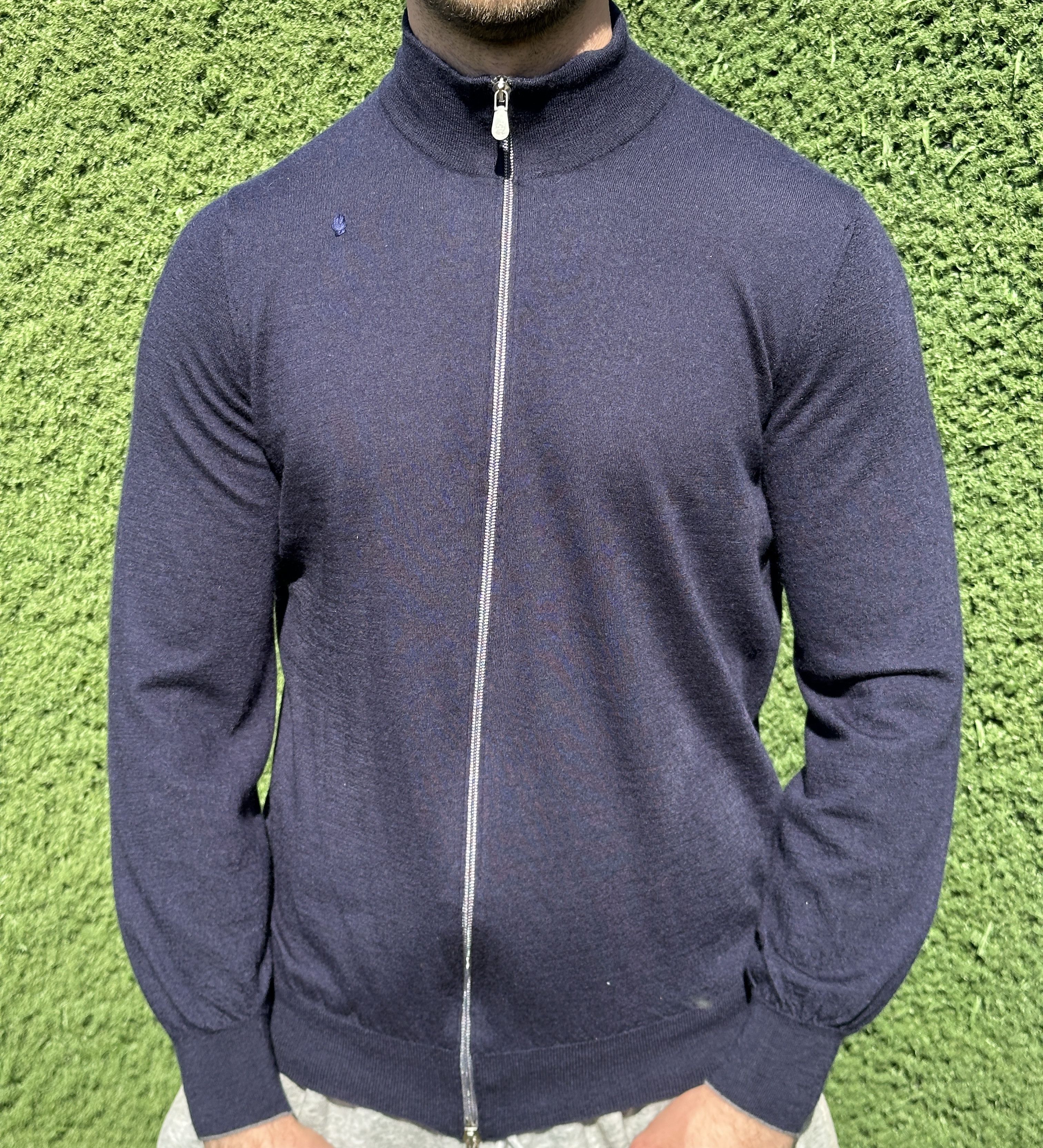 Brunello Cucinelli 1450$ Cashmere Brunello Cucinelli Full Zip Slim Size Xs S Size US XS / EU 42 / 0 - 1 Thumbnail