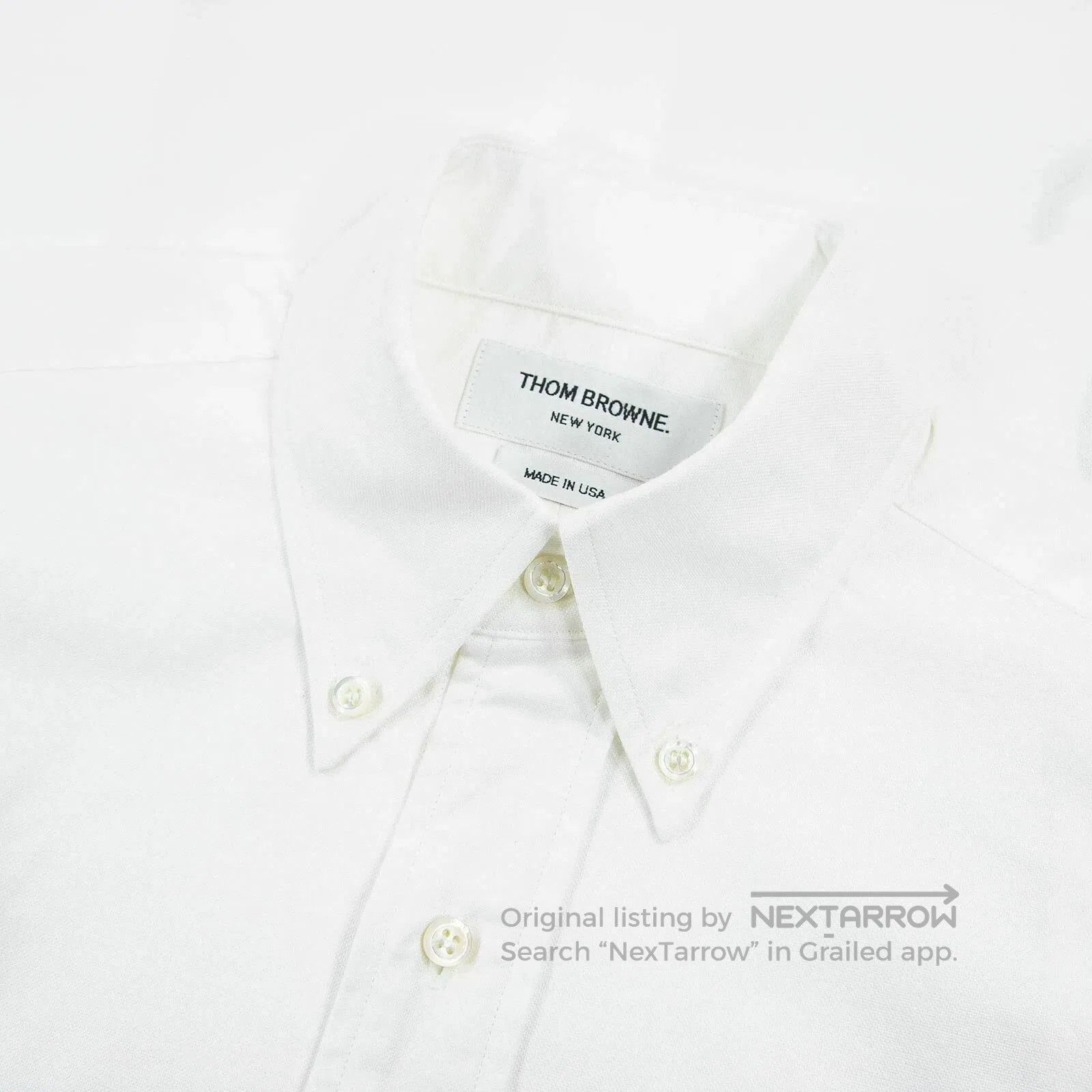 Visvim Thom Browne White Embroidered Shirt. Size US XS / EU 42 / 0 - 5 Thumbnail