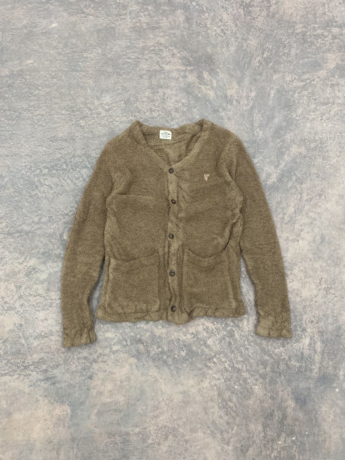 Homespun Knitwear × Vintage KURT COBAIN MOHAIR CARDIGAN FUR FLUFFY JAPAN COEN Size US S / EU 44-46 / 1 - 1 Thumbnail
