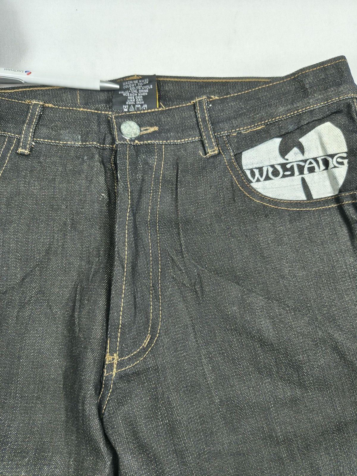 Wu-Tang Clan DEADSTOCK WU TANG CLAN BLACK Y2K HIP HOP JEANS 🐝 (056) Size US 32 / EU 48 - 8 Thumbnail