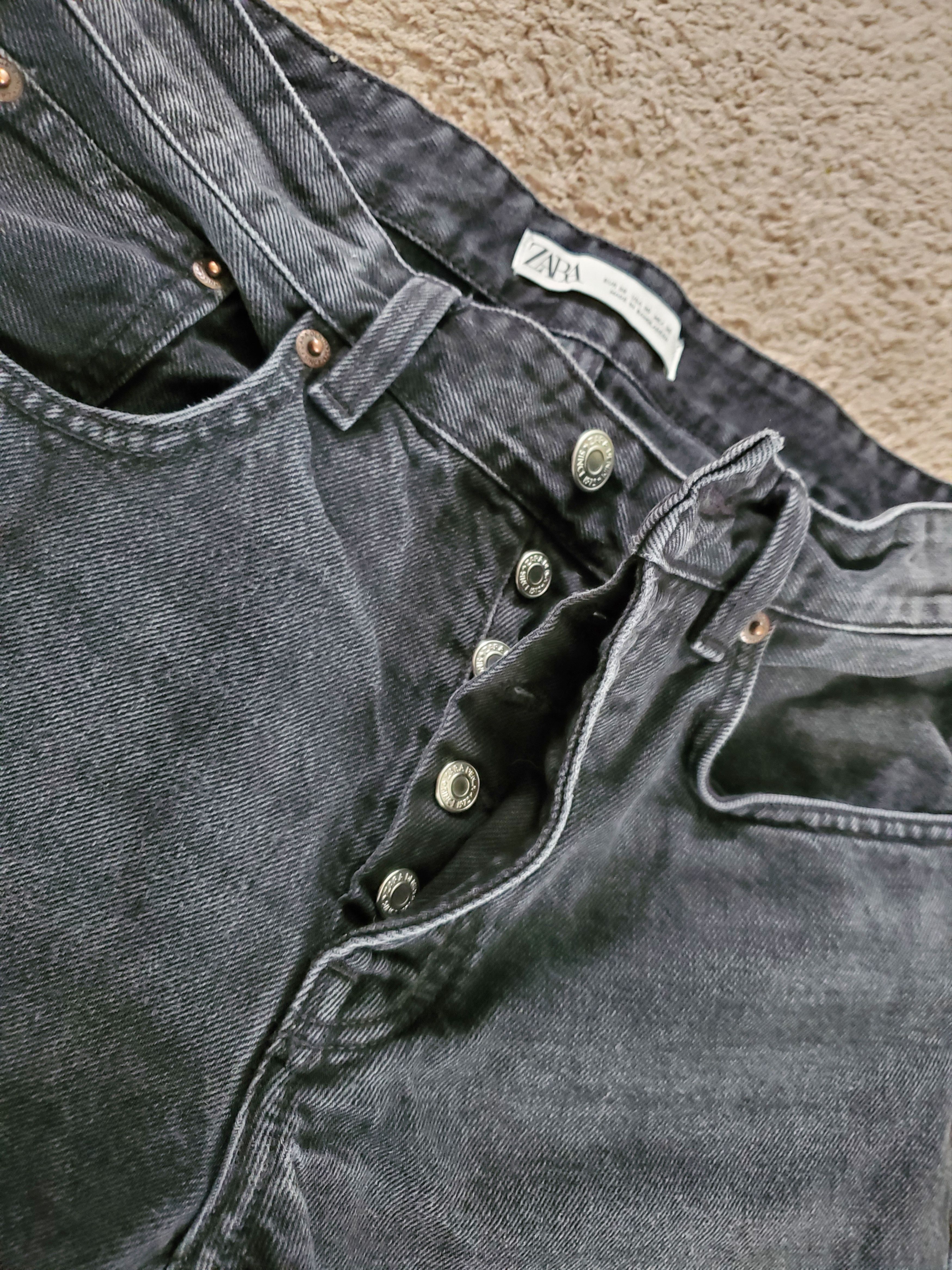 Zara Zara straight fit black jeans Size US 30 / EU 46 - 5 Thumbnail