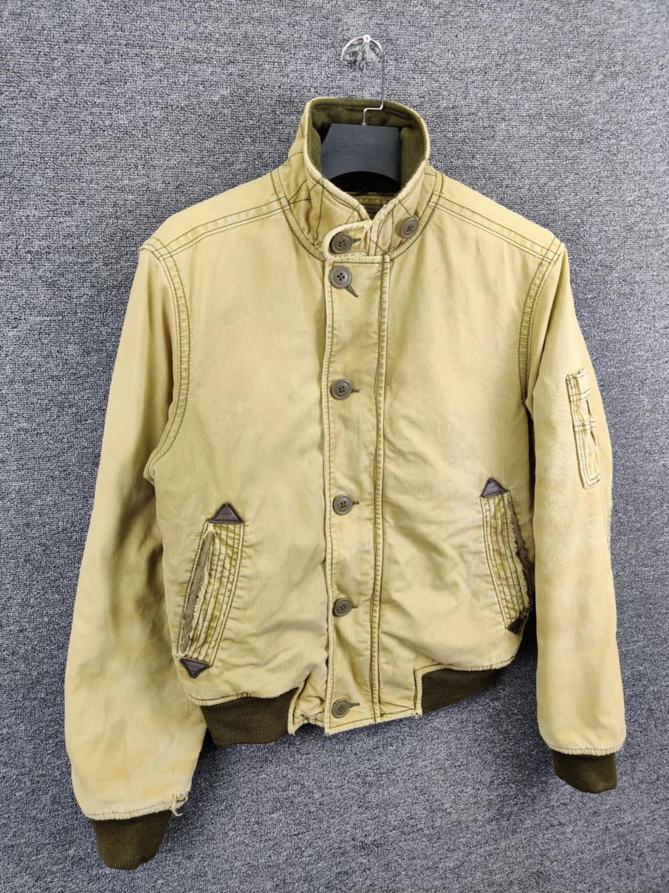 Abercrombie & Fitch Abercrombie & Fitch Shearling Harrison Bomber Fur Jacket Size US S / EU 44-46 / 1 - 6 Thumbnail