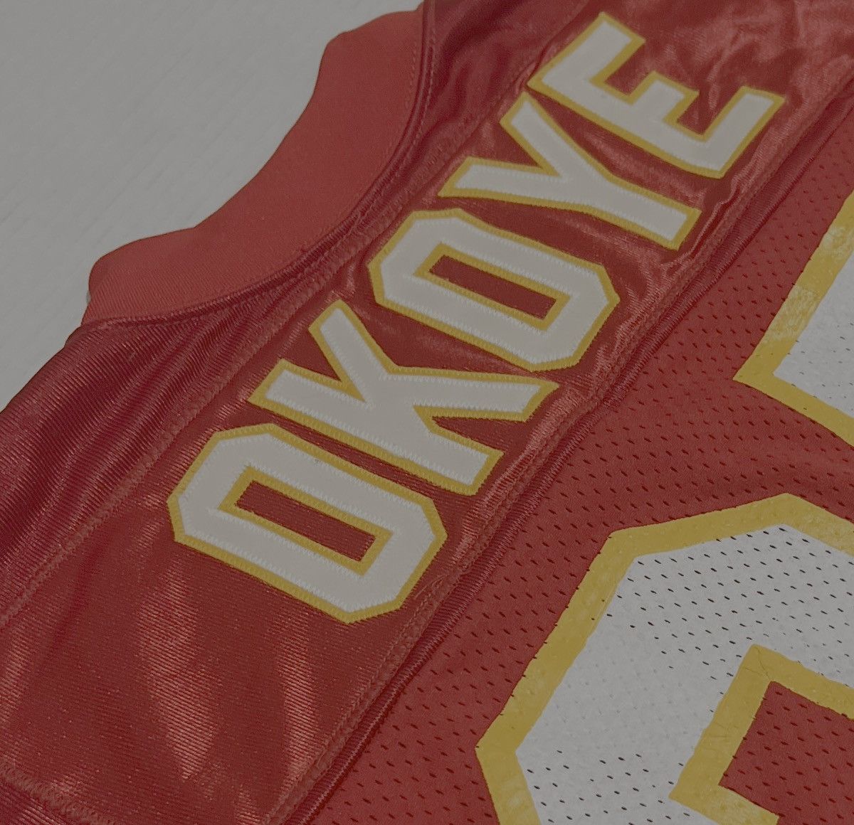 Wilson Vintage 90s Kansas City Chiefs Christian Okoye Wilson Jersey Size US L / EU 52-54 / 3 - 4 Thumbnail