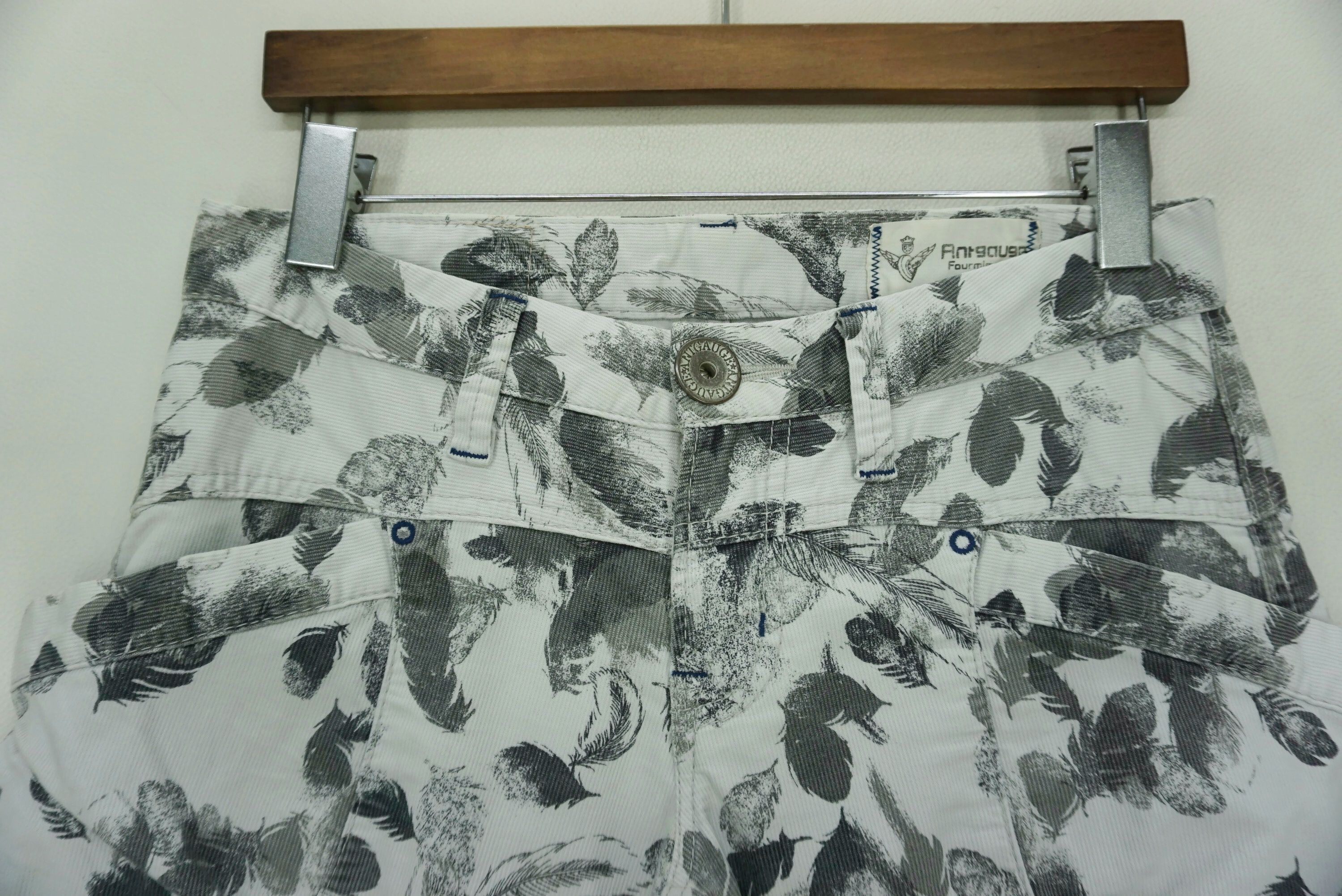 Japanese Brand Antgauge Japan Pants Size 29x30.5 Slim Skinny Feathers Print Size US 29 - 3 Thumbnail