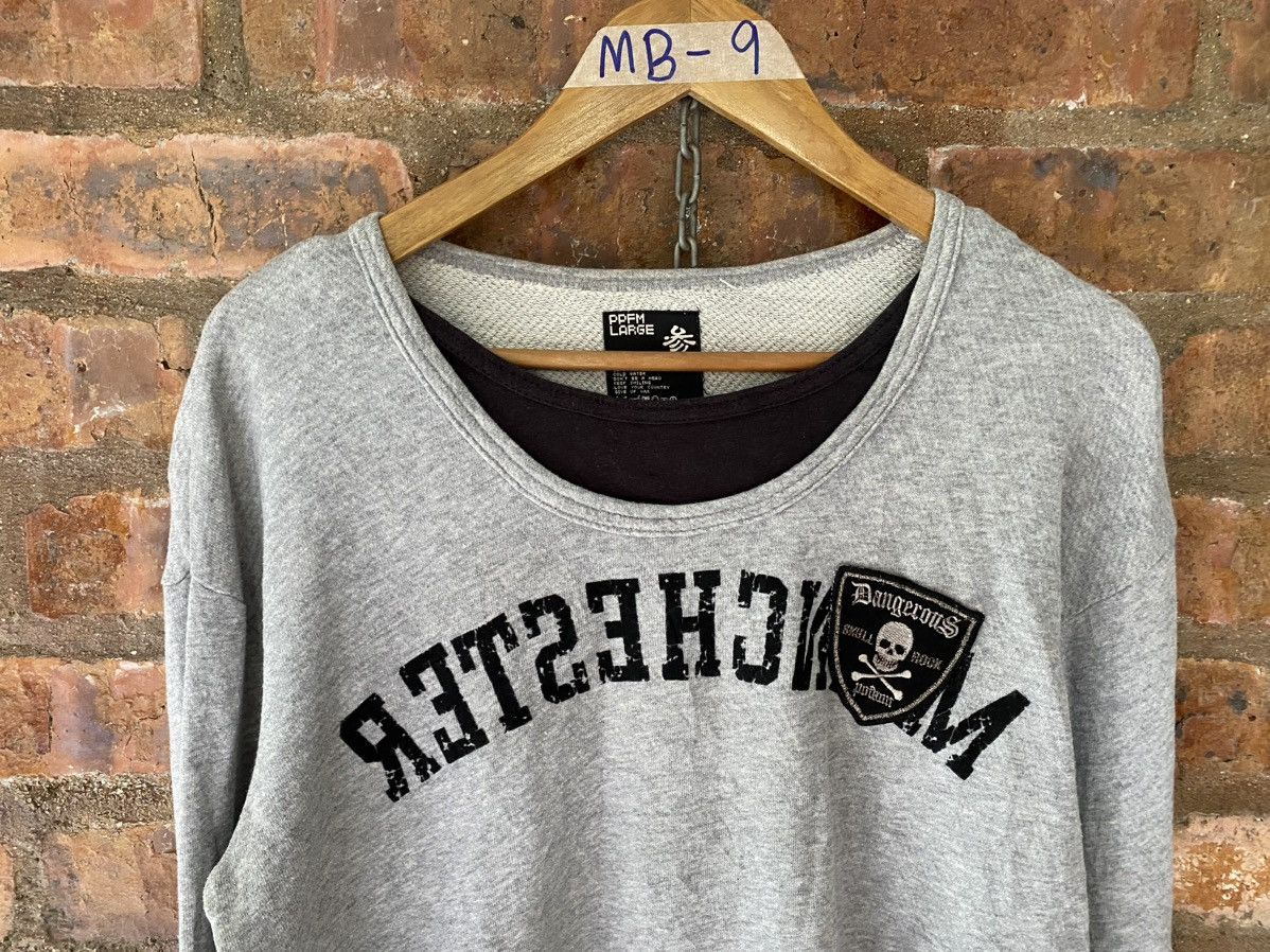 PPFM 2000s PPTM Manchester Mirror Patch loopwheeler sweatshirt Size US L / EU 52-54 / 3 - 4 Thumbnail