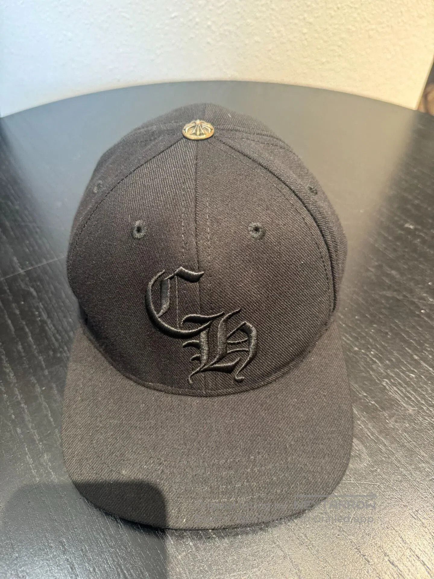 Chrome Hearts chrome hearts black embroidered logo baseball cap. Size ONE SIZE - 2 Thumbnail