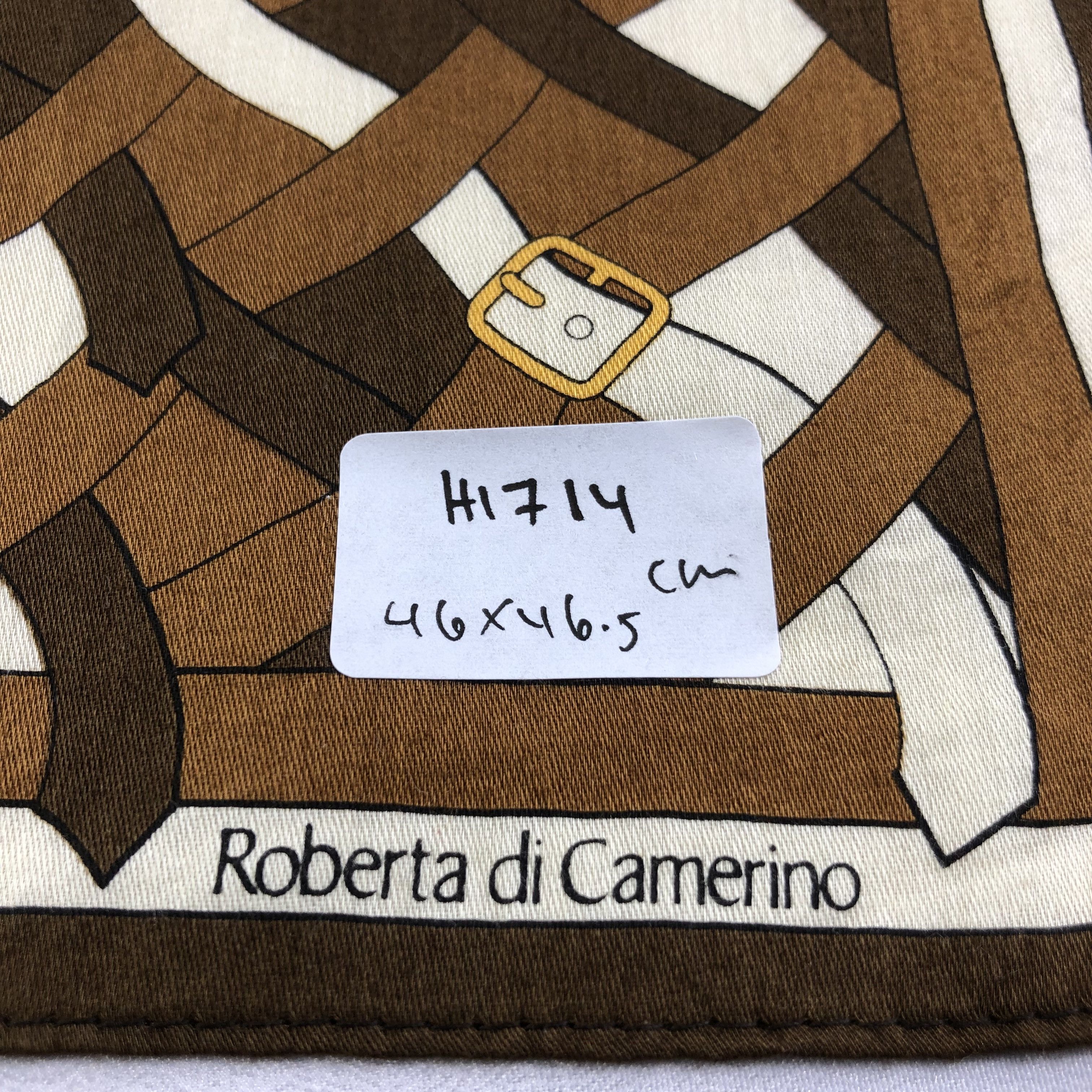 Roberta di Camerino Roberta Di Camerino Handkerchief Neckerchief Bandana H1714 Size ONE SIZE - 6 Thumbnail
