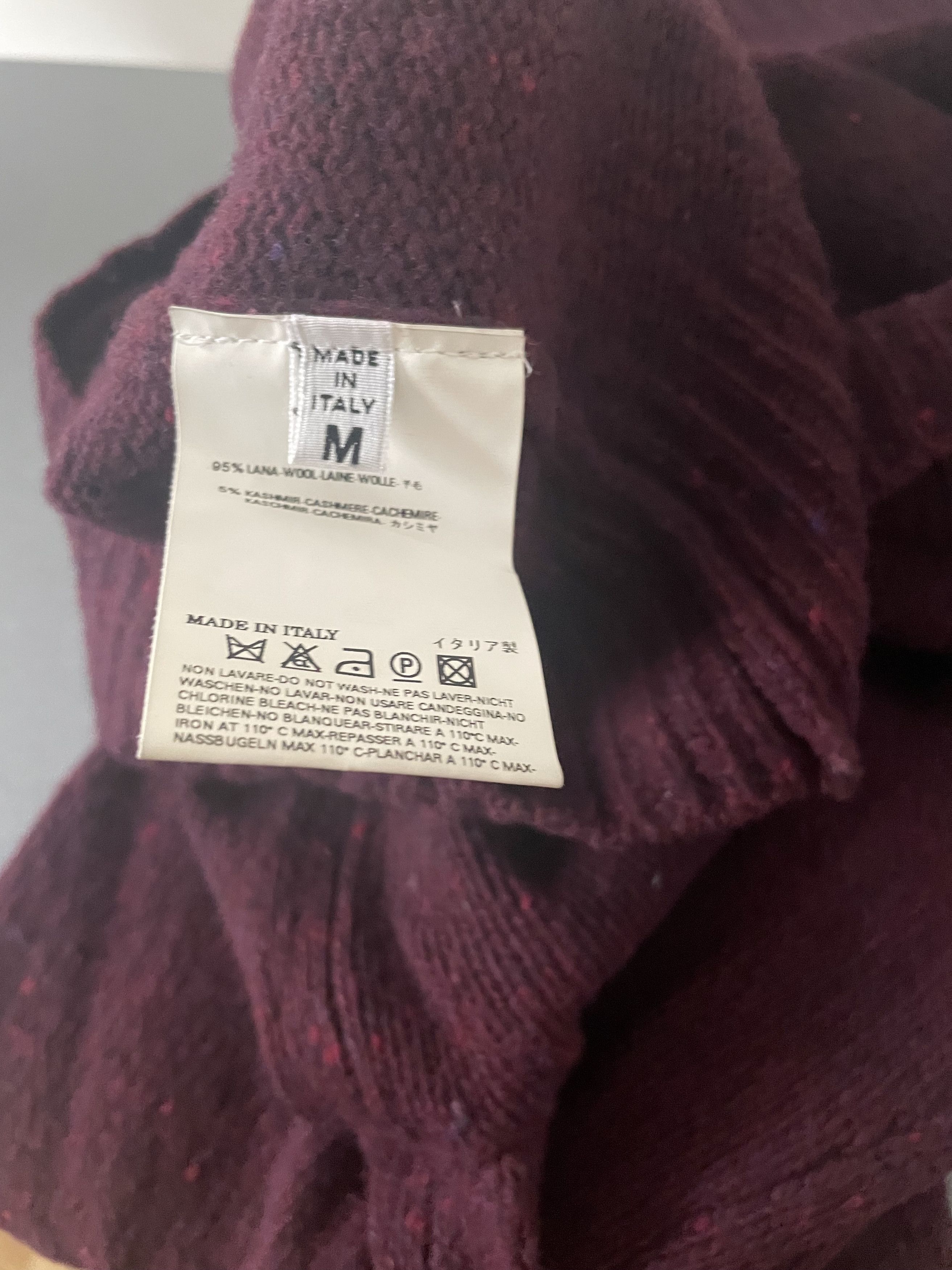 Maison Margiela Martin Margiela Sweater in Burgundy/Wine Colorway Size US M / EU 48-50 / 2 - 9 Thumbnail