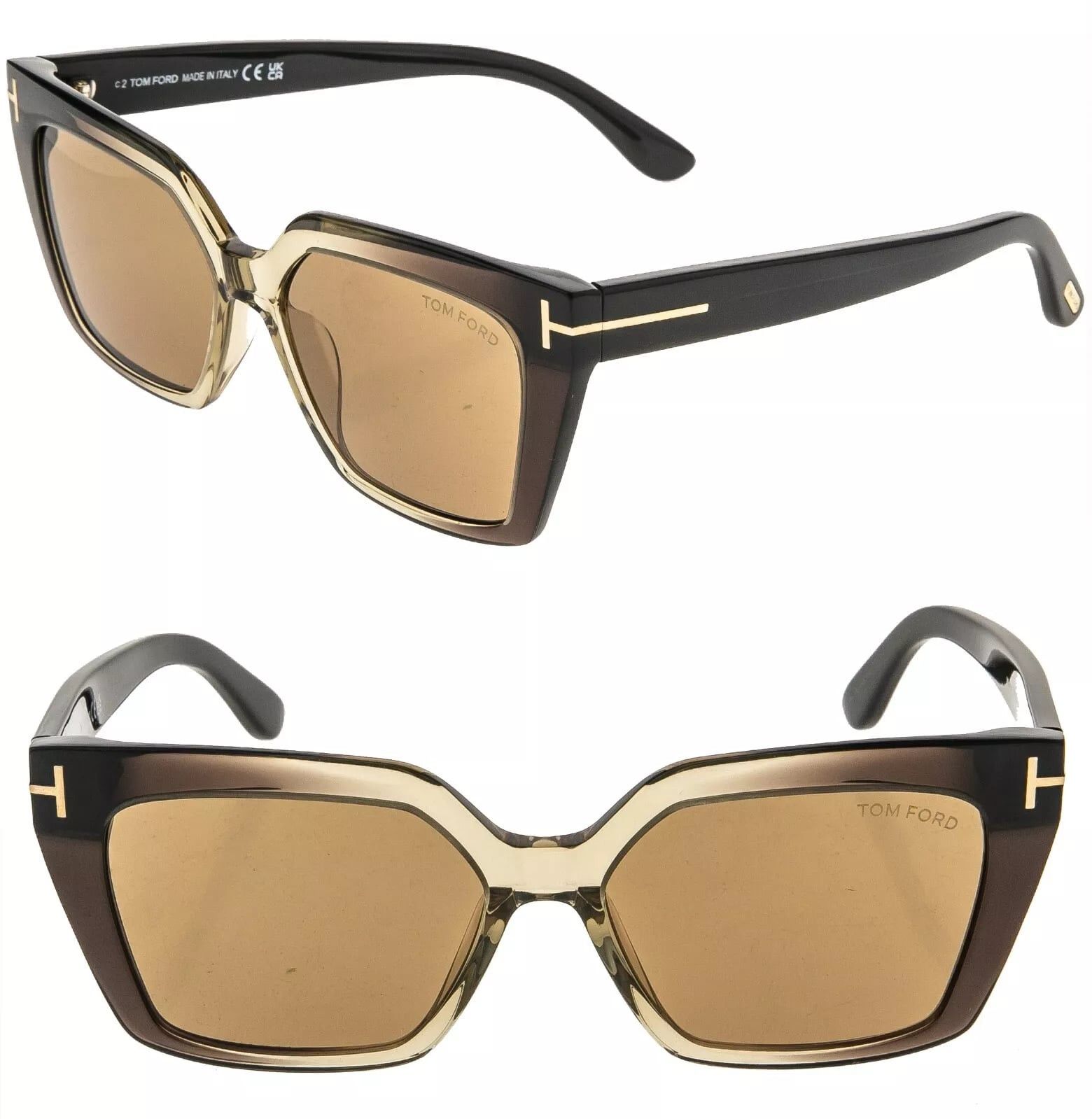 Tom Ford TOM FORD WINONA TF1030 47J Black Modern Sunglasses 1030 Size ONE SIZE - 1 Thumbnail
