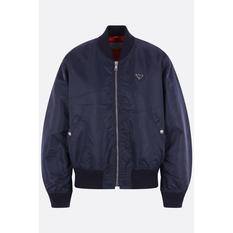 Prada PRADA Blue Nylon Twill Bomber Jacket New & Authentic (Women' Size XS / US 0-2 / IT 36-38 - 1 Thumbnail