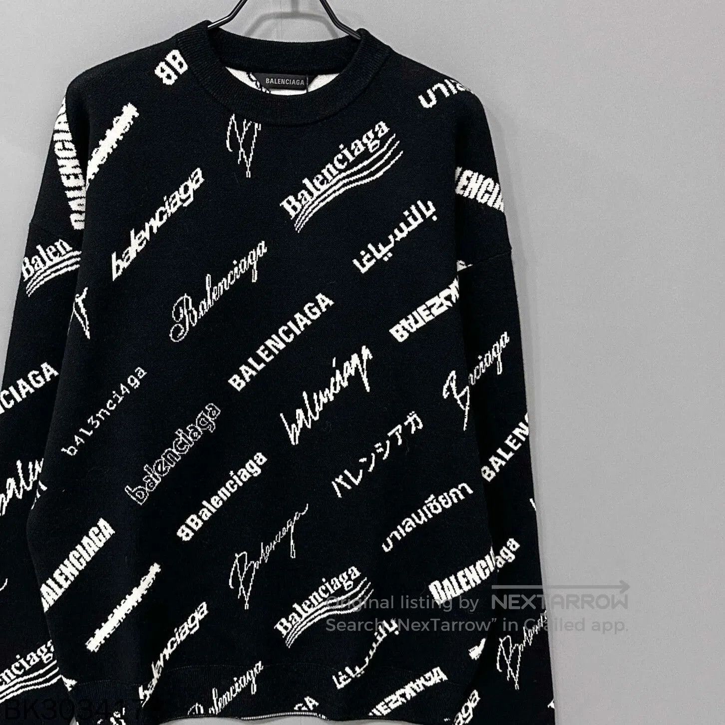 Balenciaga Balenciaga Multi Print Knit Sweater. Size XS / US 0-2 / IT 36-38 - 1 Thumbnail
