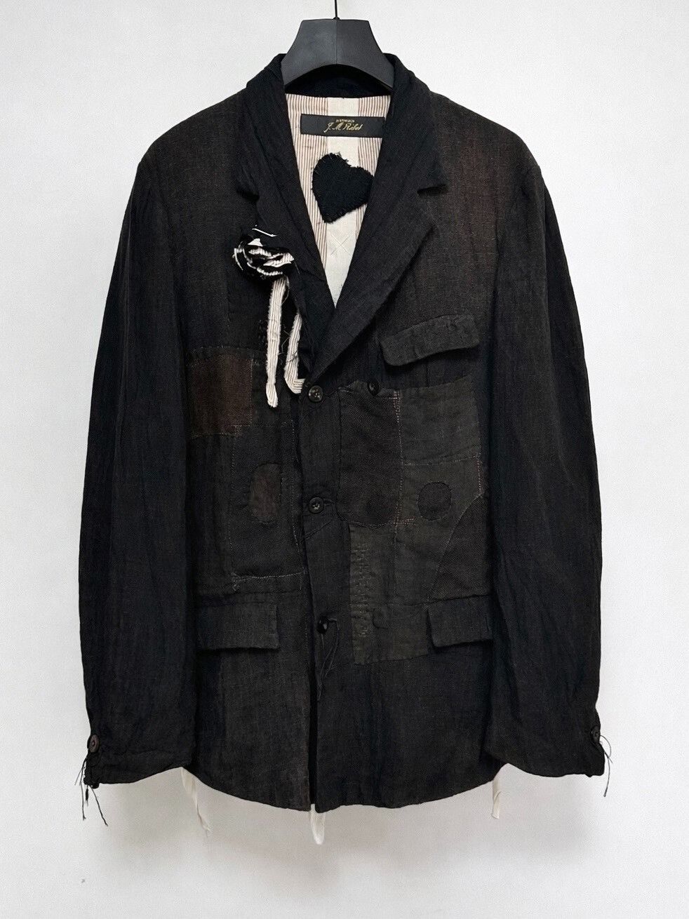 Japanese Brand archvio j.m. ribot patchwork double-breasted jacket Size US M / EU 48-50 / 2 - 1 Thumbnail