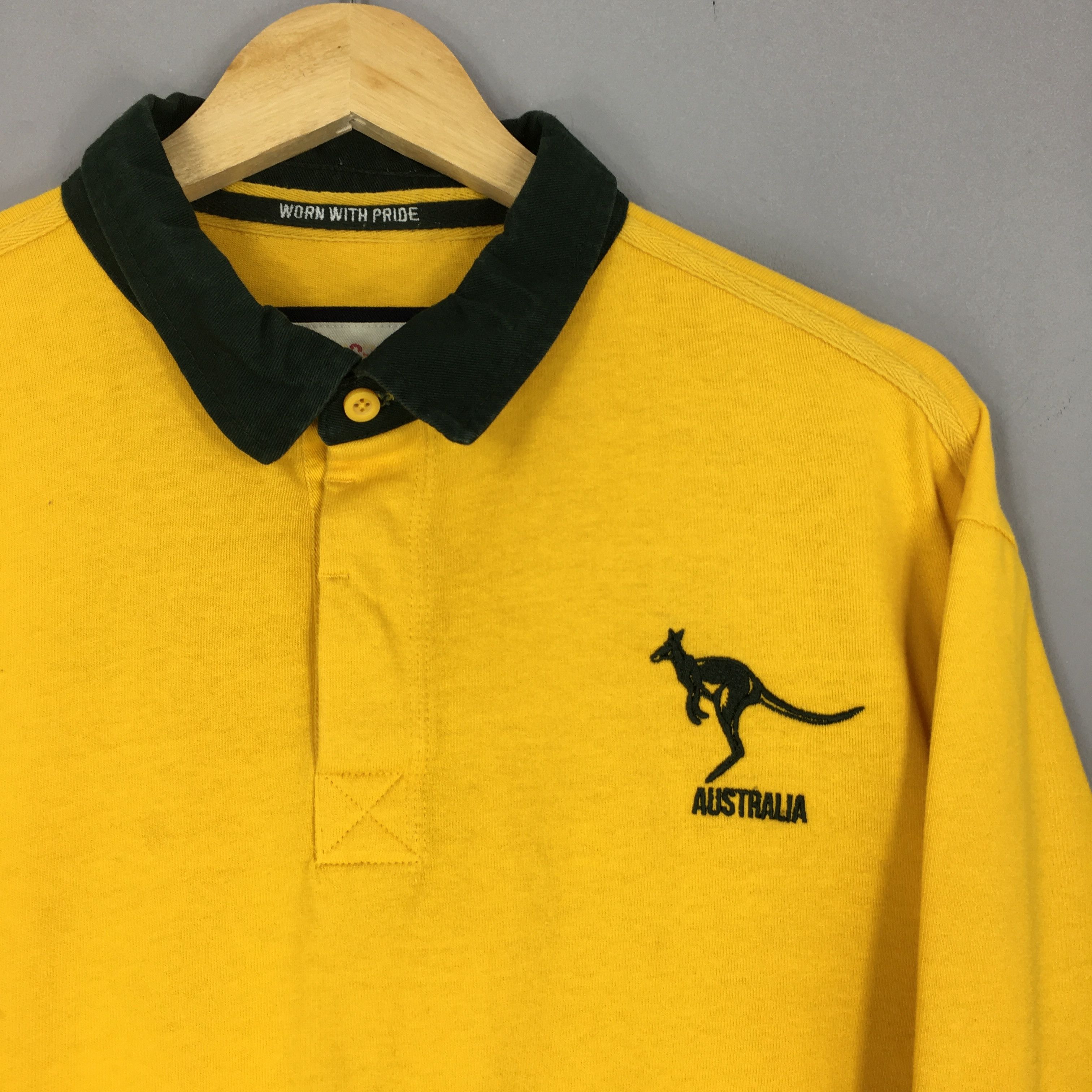 Canterbury of New Zealand Vintage Wallabies Australia Union Rugby Shirt XLarge Size US XL / EU 56 / 4 - 2 Thumbnail