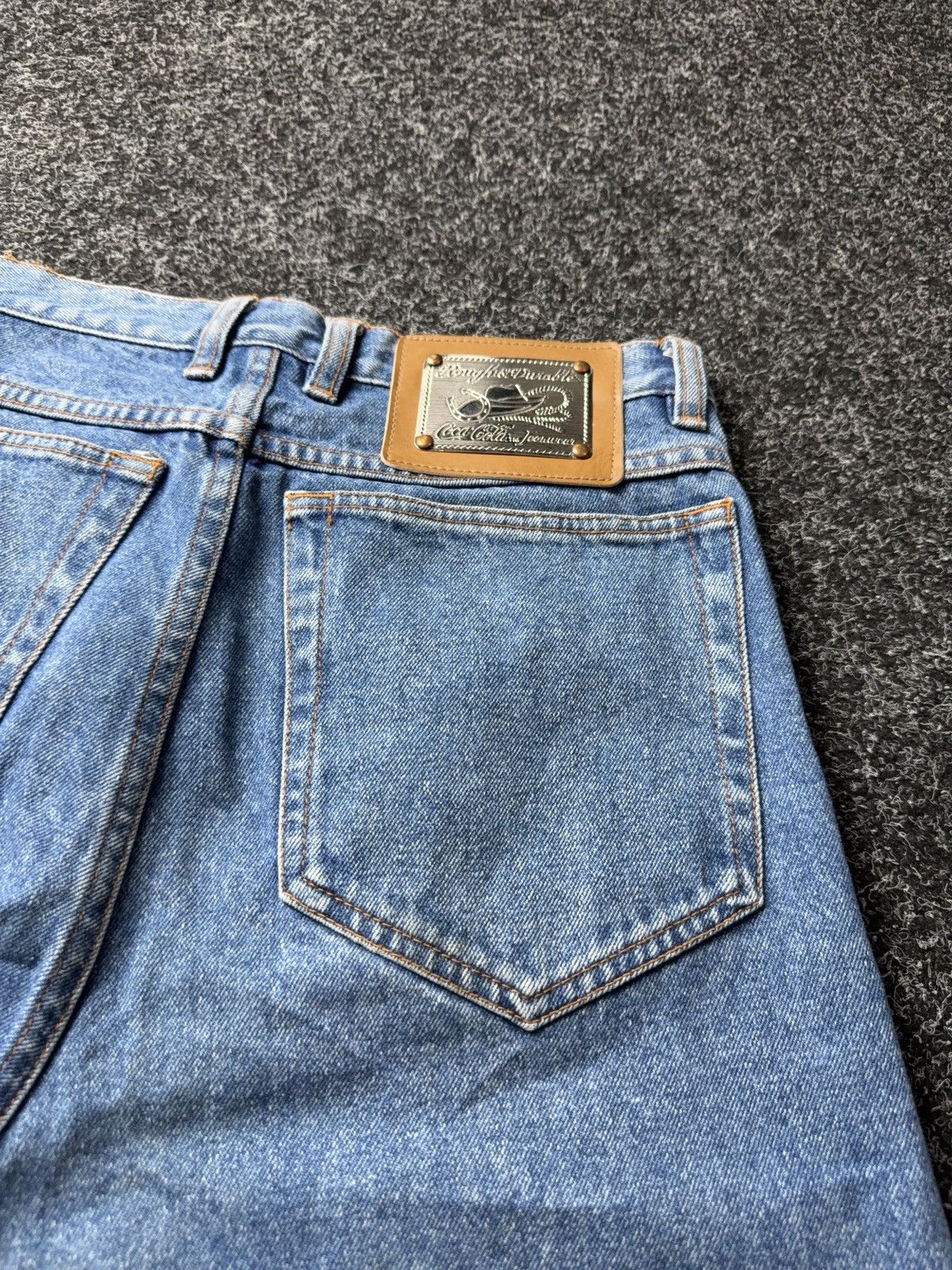 Coca Cola Vintage Retro USA Brand Coca Cola Jeans Straight Denim Y2K Size US 31 - 21 Thumbnail