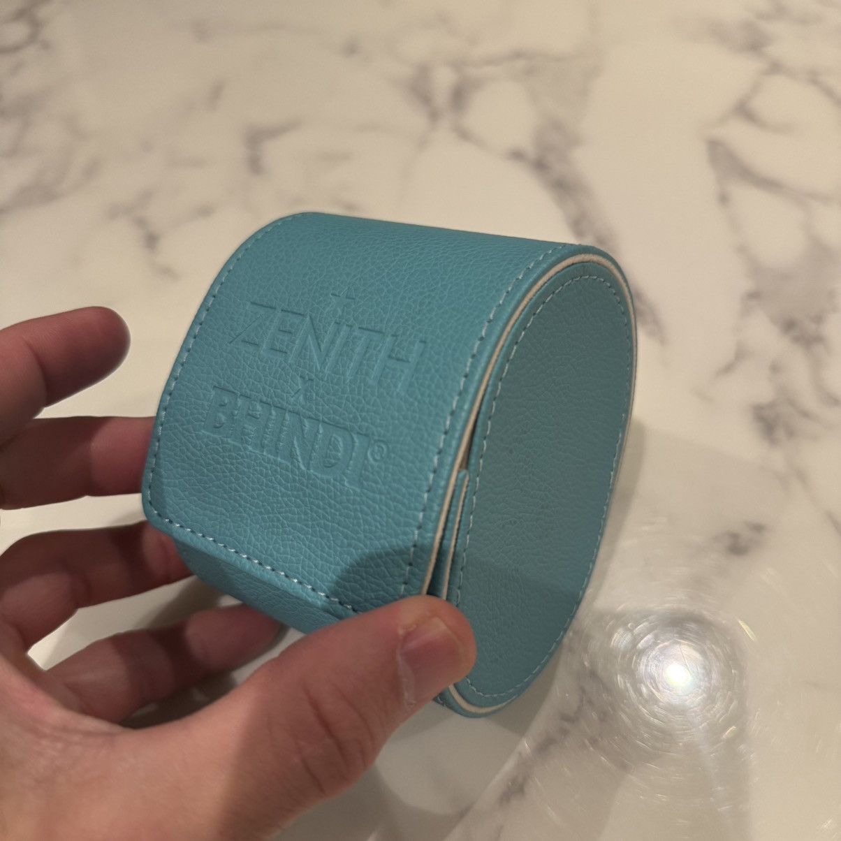 ZENITH Zenith x Bhindi Leather Watch Travel Case in Tiffany Blue Size ONE SIZE - 2 Thumbnail