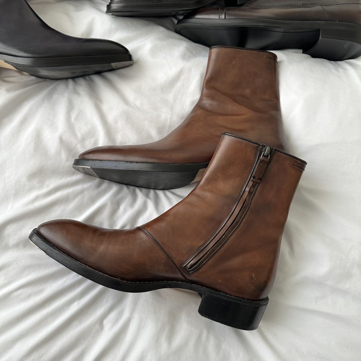 Berluti 2018 Runway Caractere Boots in Brown Patina Size US 10.5 / EU 43-44 - 7 Thumbnail