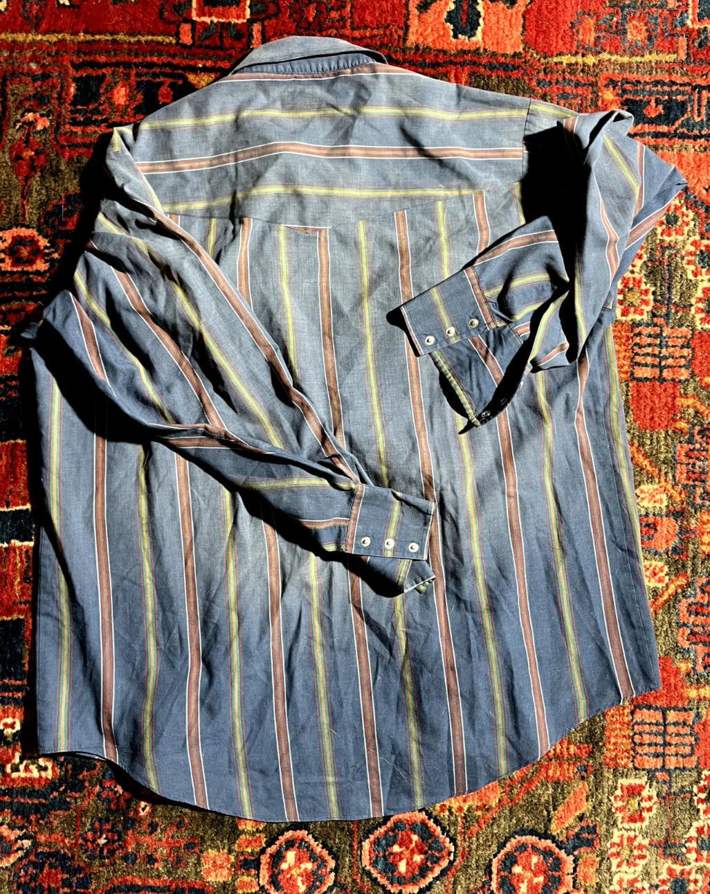 Designer VTG Western Shirt Ely Plains Sz L Rockabilly Pearl Cowboy Size US L / EU 52-54 / 3 - 7 Thumbnail