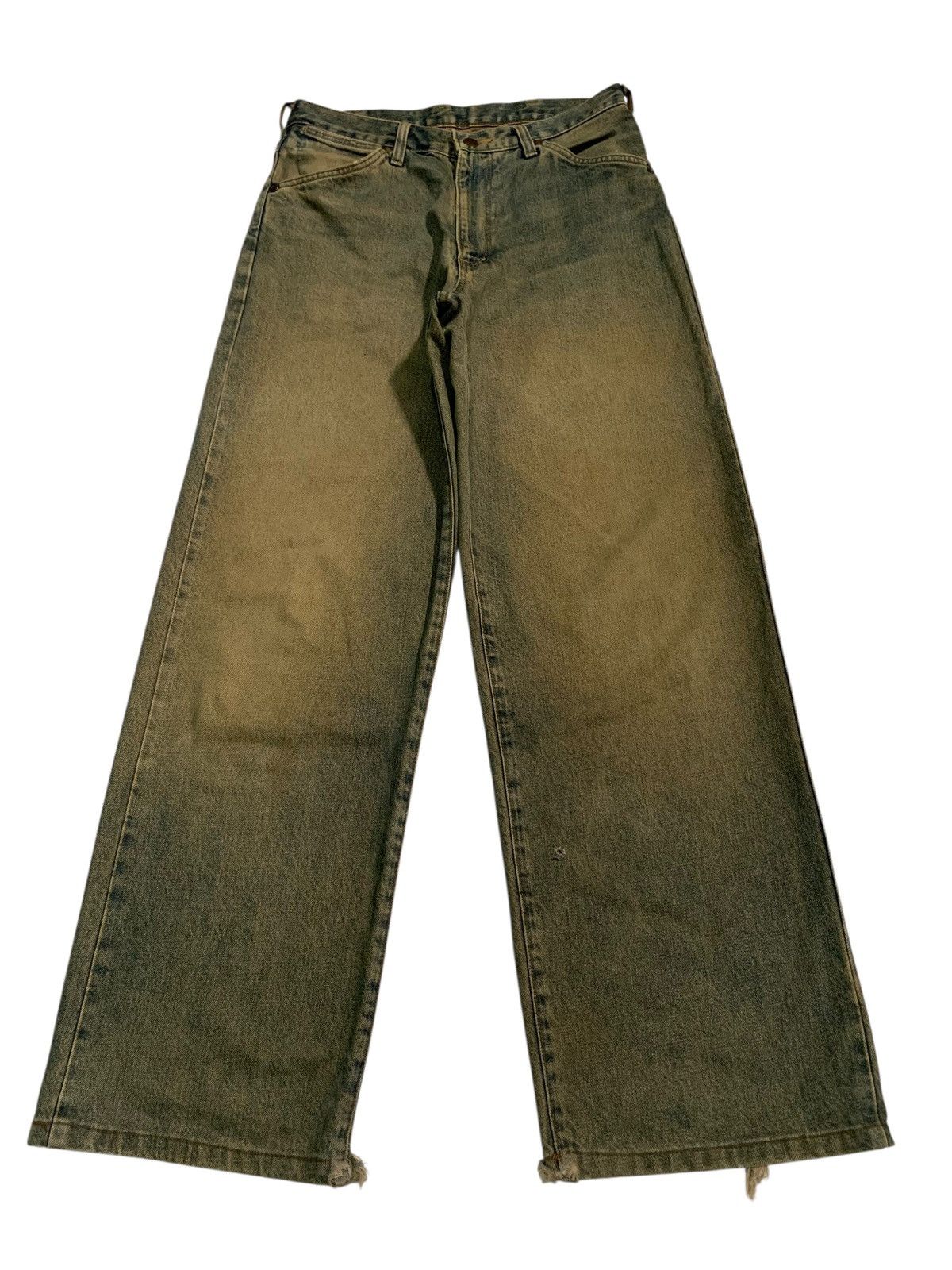 Kapital VINTAGE WRANGLER SELVEDGE BAGGY RUSTY DISTRESSED DENIM Size US 30 / EU 46 - 2 Thumbnail