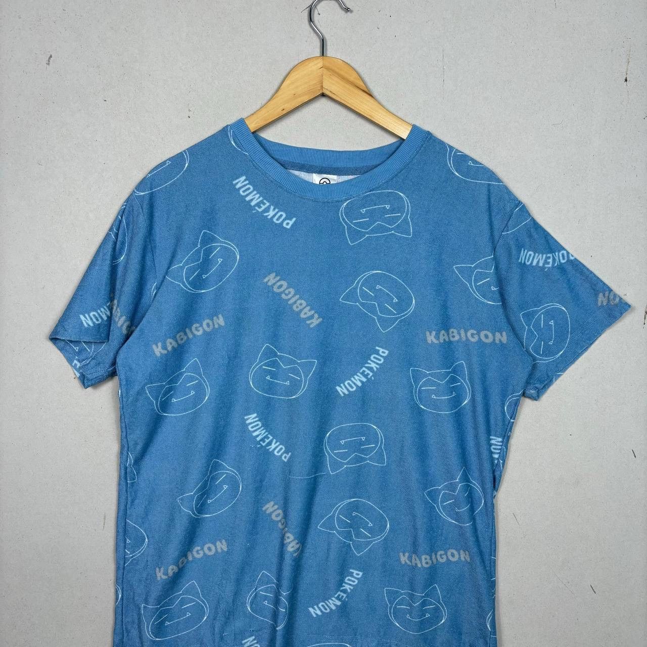 Anime Pokemon Snorlex Tshirt Overprint Blue L Size US L / EU 52-54 / 3 - 3 Thumbnail