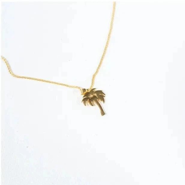 Stussy CC000021 Size: OS / Palm Tree Necklace Pendant Chain in Gold Size ONE SIZE - 2 Thumbnail