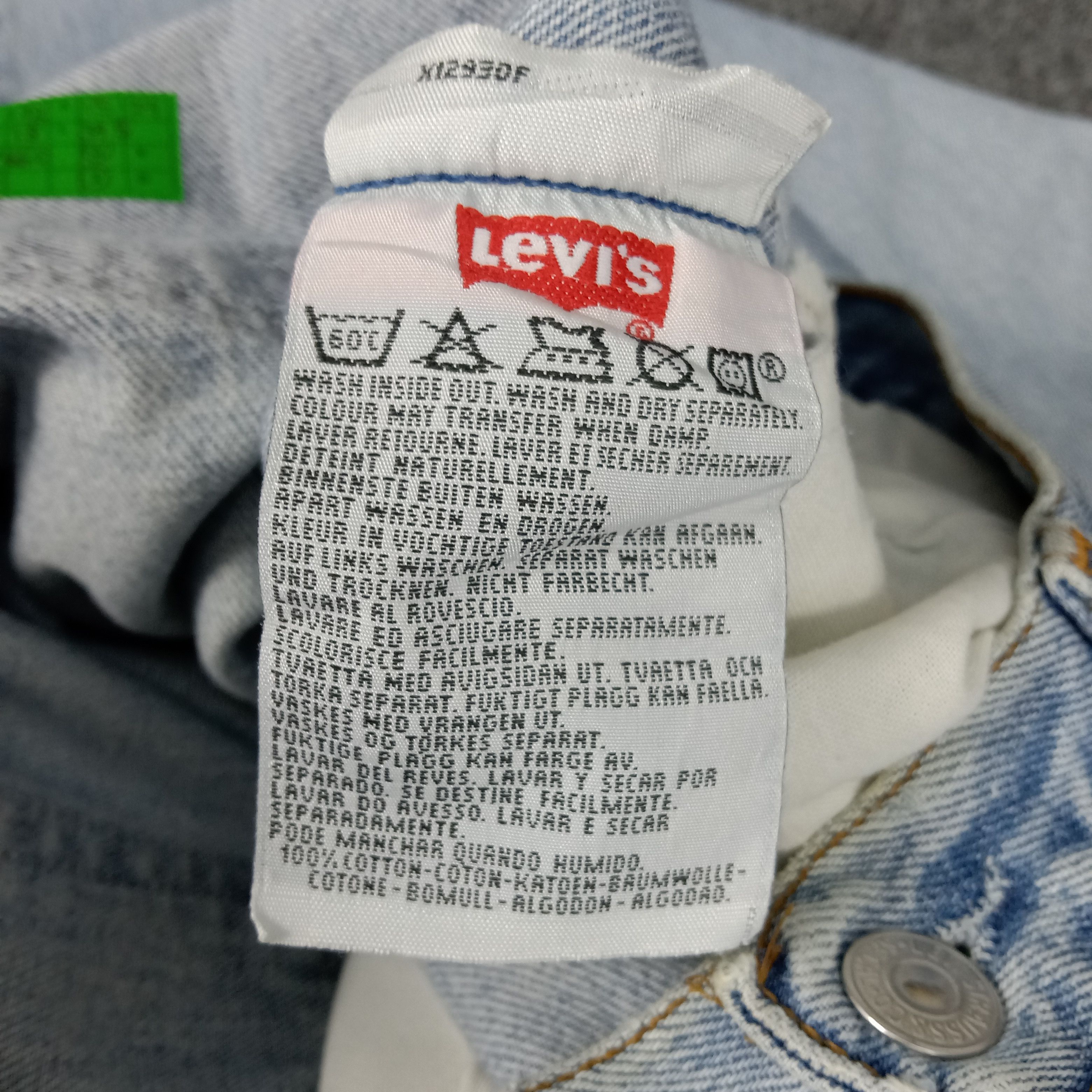 Levi's × Vintage Levi's American Distressed Style Denim Jeans Size US 30 / EU 46 - 15 Thumbnail