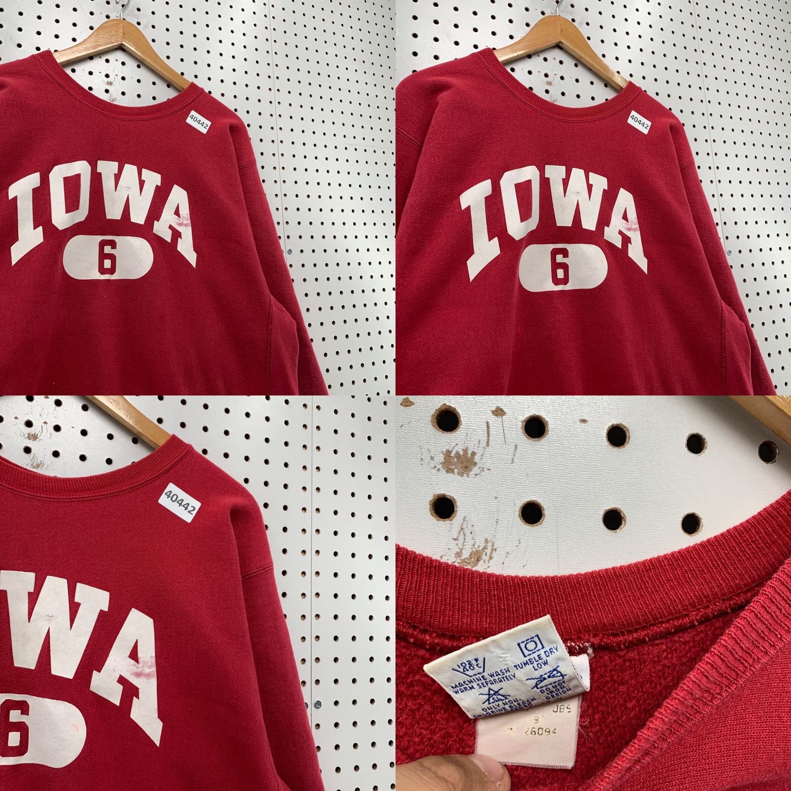 Champion VINTAGE Champion Sweatshirt Men XL Red 90s Reverse Weave Heavyweight Pullover Size US XL / EU 56 / 4 - 8 Thumbnail