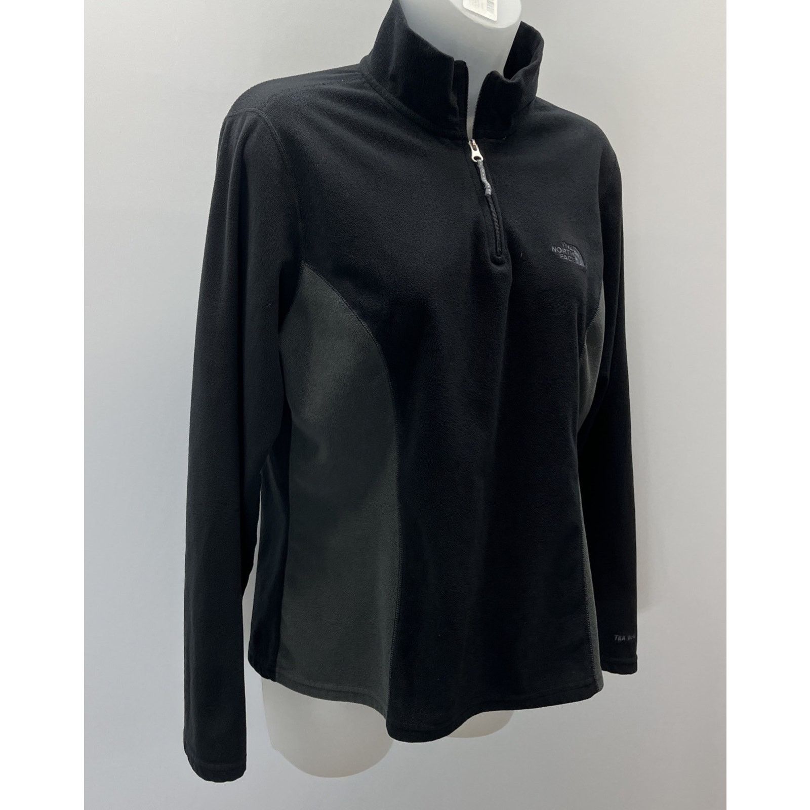 The North Face THE NORTH FACE 1/4 Zip Long Sleeves Black Jacket Women Sz L Size L / US 10 / IT 46 - 3 Thumbnail