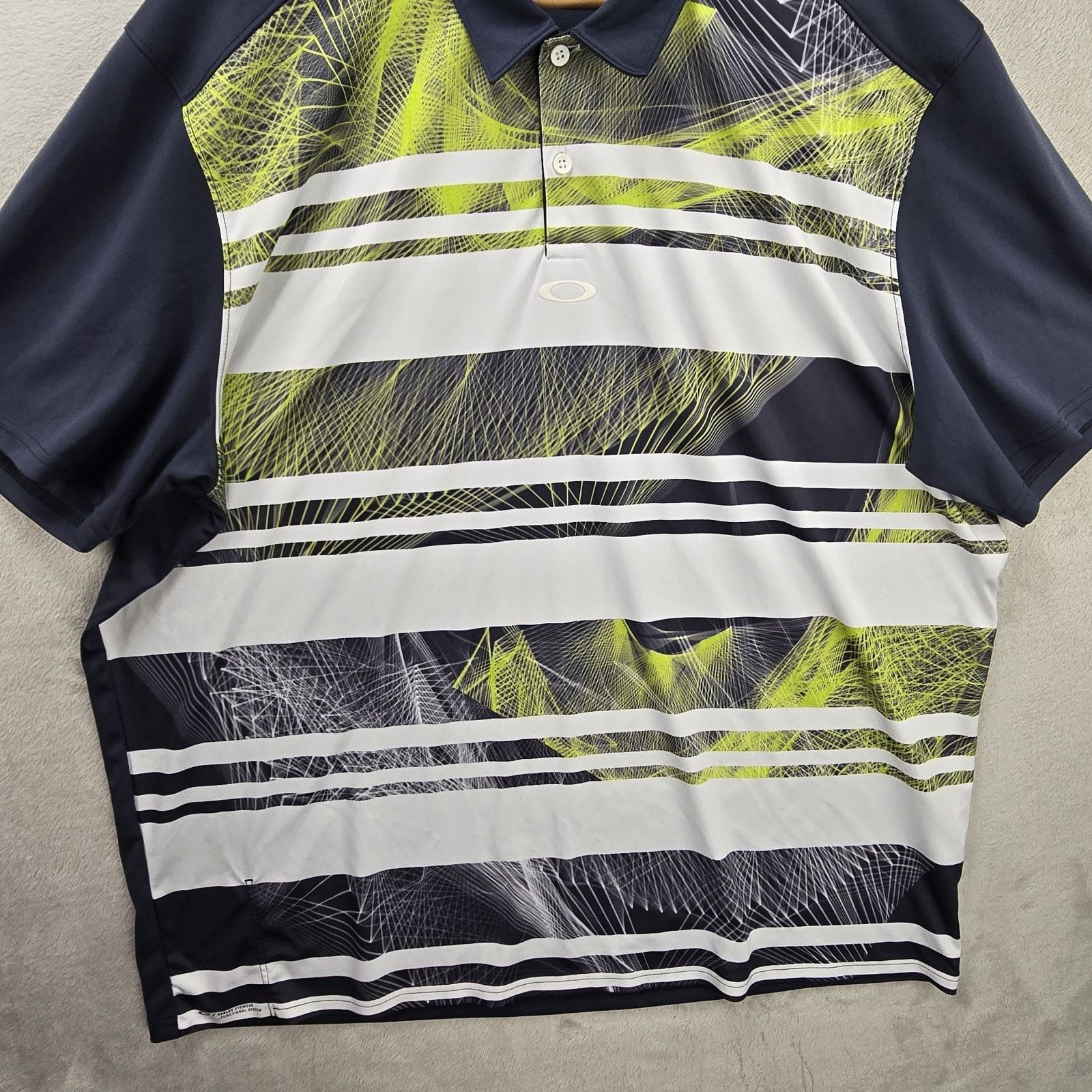 Oakley Oakley Polo Shirt XXL Aero Stripe Mashie Golf Performance Size US XXL / EU 58 / 5 - 3 Thumbnail