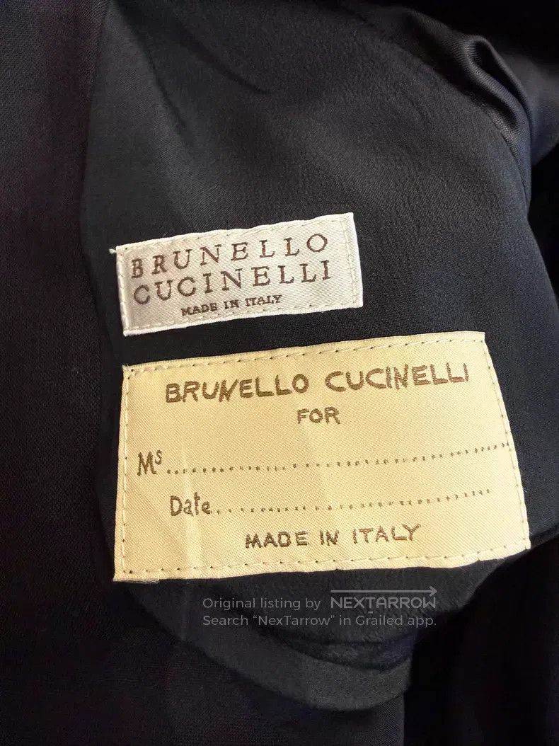 Brunello Cucinelli Brunello Cucinelli Black Blazer Jacket Size XS / US 0-2 / IT 36-38 - 8 Thumbnail