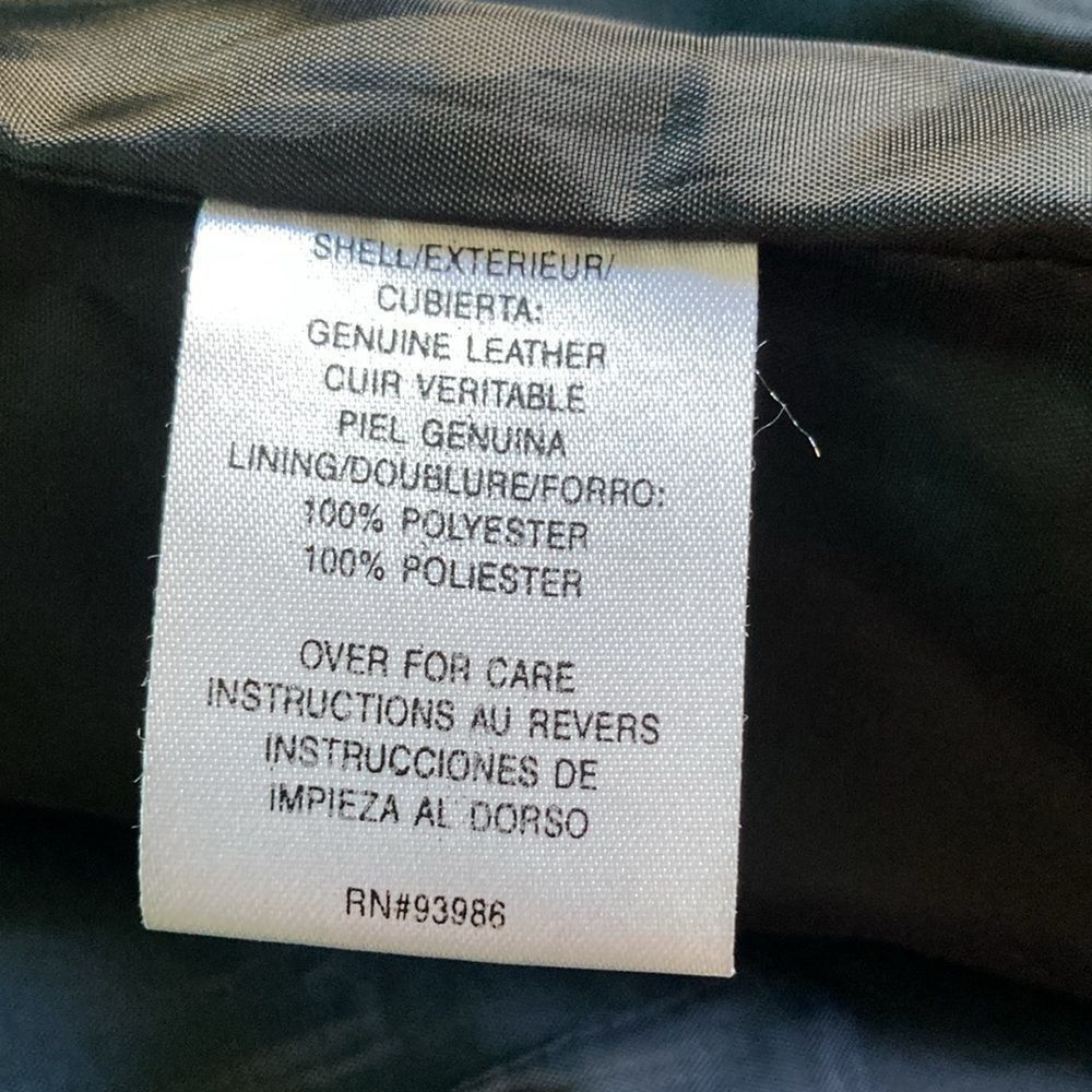 Vintage Petite Sophisticate Black Leather Blazer Jacket Size SP Butt Size S / US 4 / IT 40 - 7 Thumbnail