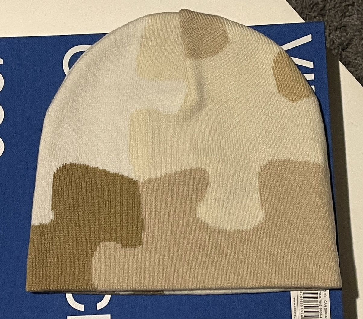 Golf Wang Golf Wang Puzzle Camo Beanie Tan/Cream O/S Size ONE SIZE - 3 Thumbnail