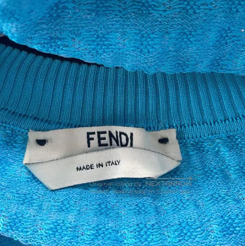 Fendi Fendi Blue Knitted Women’s Sweater . Size S / US 4 / IT 40 - 3 Thumbnail
