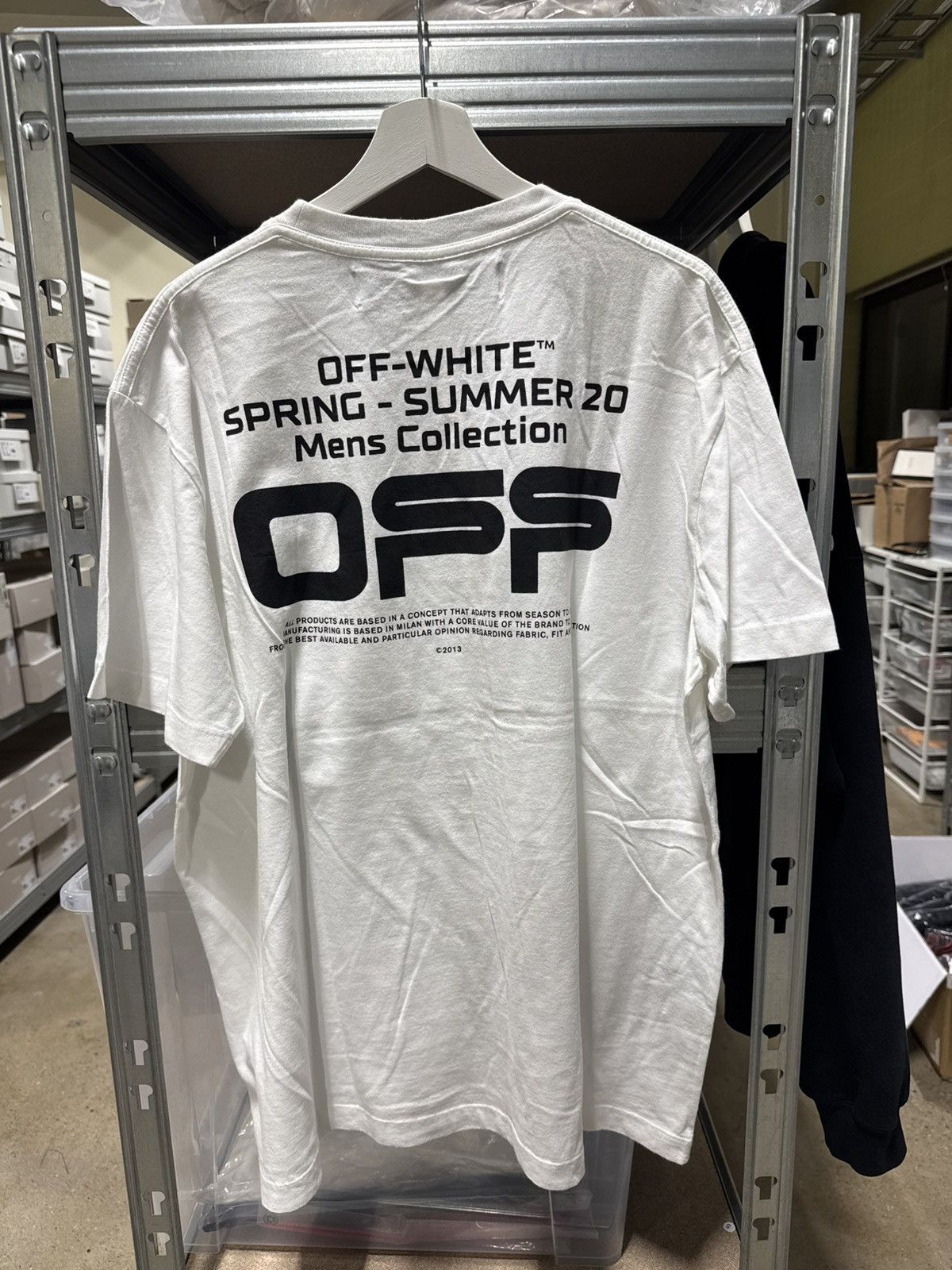 Off-White Off-White Logo T-Shirt NEW 500$ Size US L / EU 52-54 / 3 - 1 Thumbnail