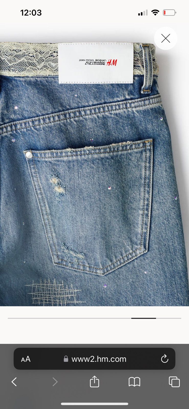 Ev Bravado × H&M Ev bravado H&M straight relaxed jeans size 32 Size US 32 / EU 48 - 6 Thumbnail