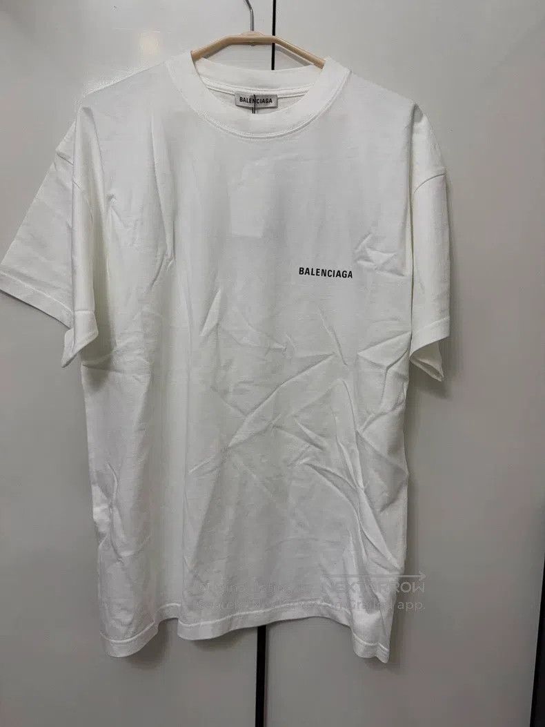 Balenciaga Balenciaga Logo Print Vintage Plain Wide Sleeve T-Shirt Size M / US 6-8 / IT 42-44 - 2 Thumbnail