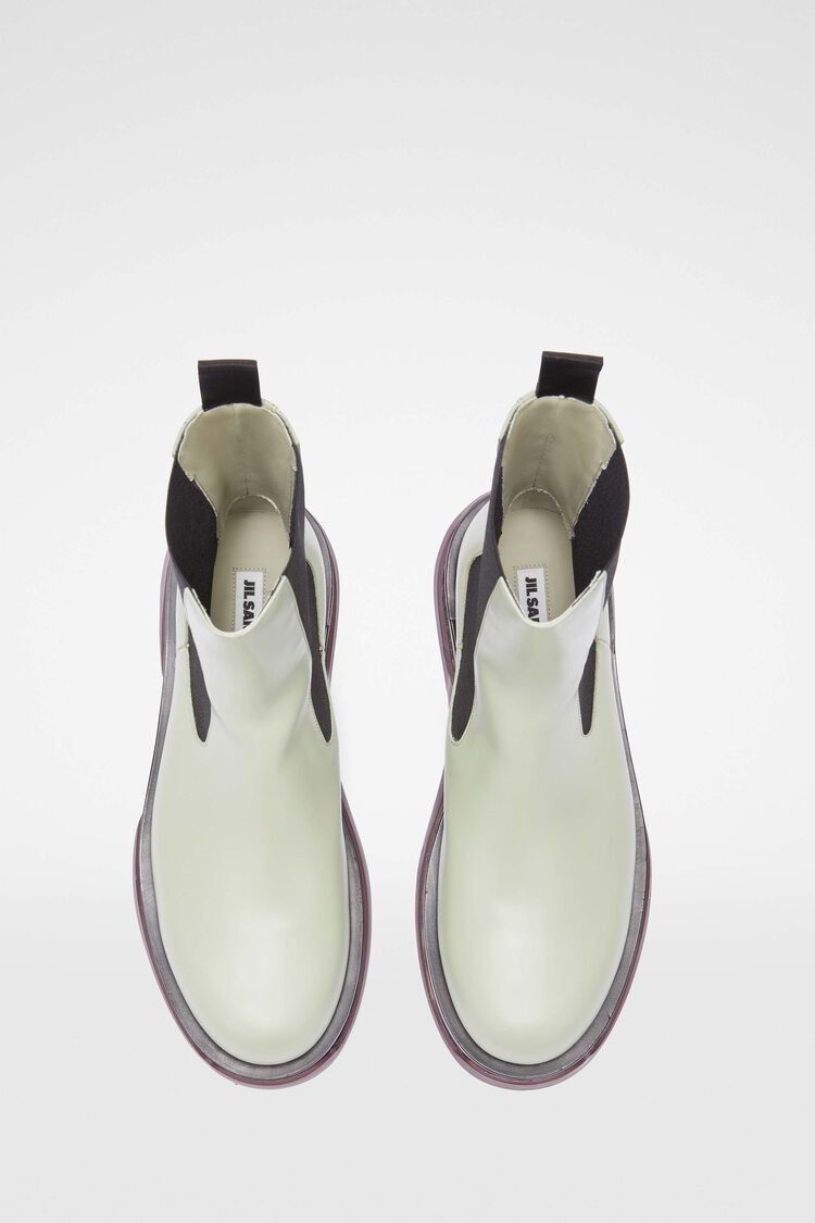 Jil Sander o1w1db10825 Chelsea Boots in Black/White Size US 10 / EU 43 - 6 Thumbnail