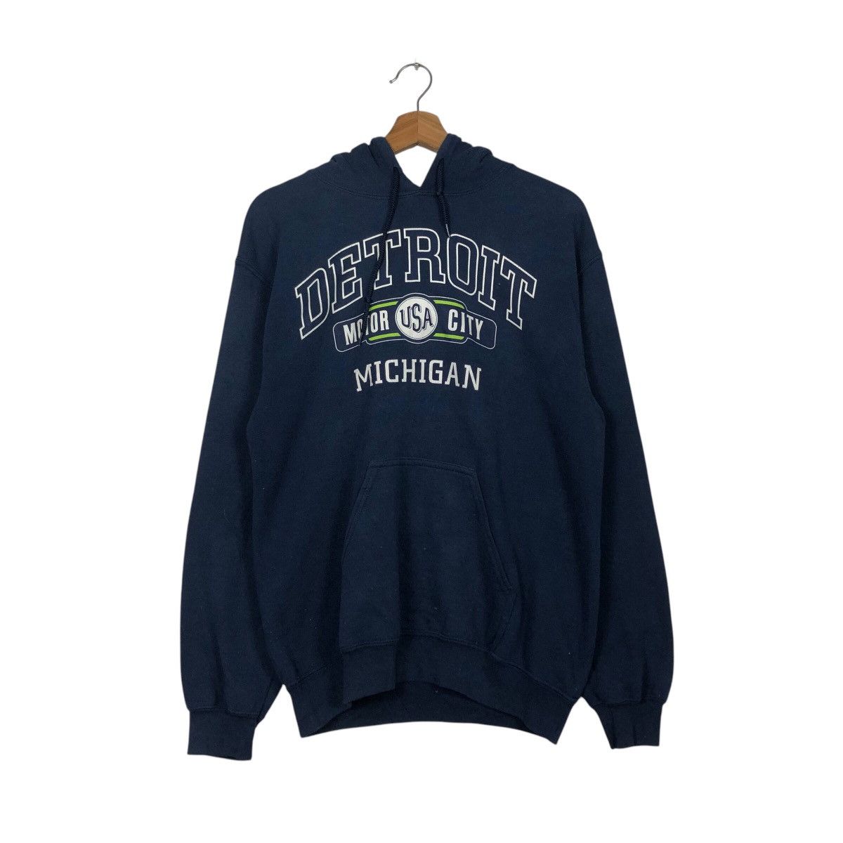 Japanese Brand 📌Vintage Hoodie Pull Over Detroit Motor City Usa Michigan Size US S / EU 44-46 / 1 - 13 Thumbnail